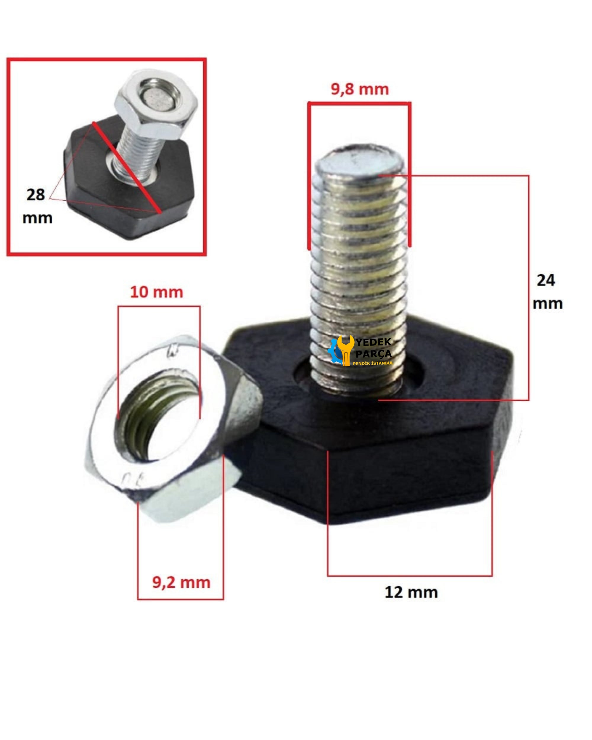 Beko Uyumlu WM85135LW Çamaşır Makinesi Ayağı Kaymaz Ayarlı Ayak 4 lü Seti ÖLÇÜLERE DİKKAT EDİNİZ