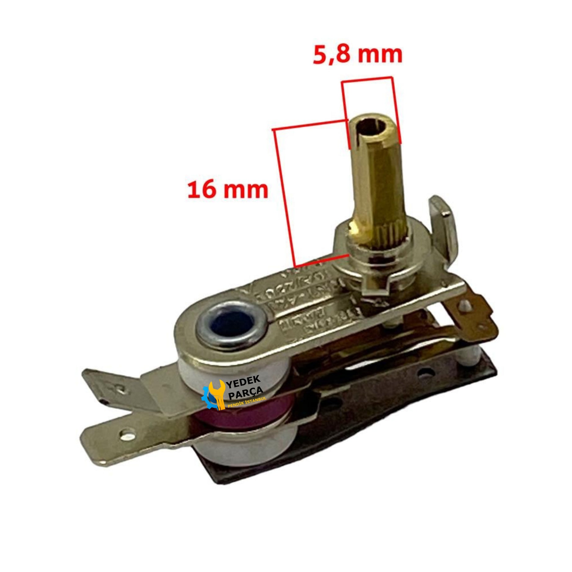 Universal Ütü - Tost Termostatı 10 Amper Kısa Boy