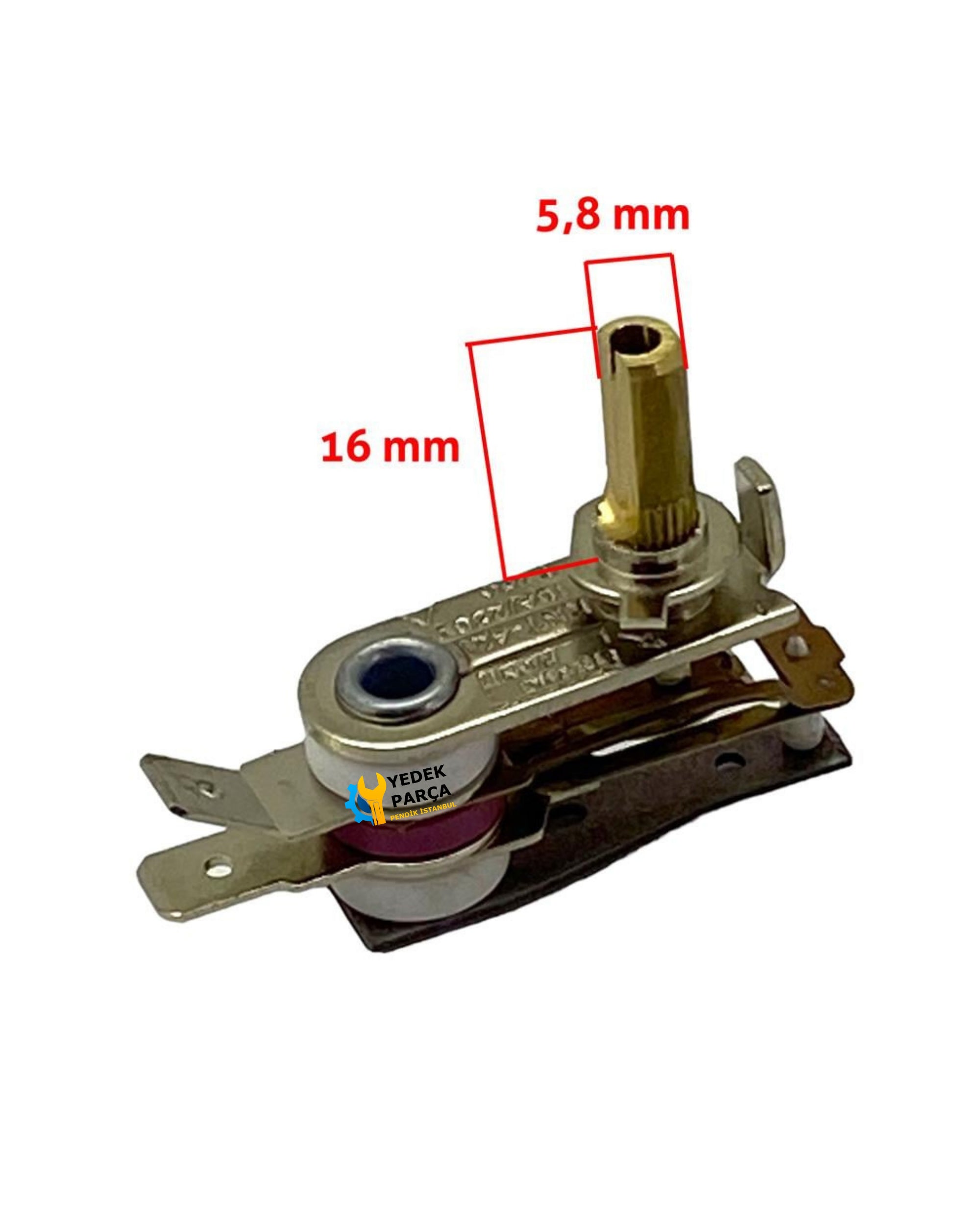 Universal Ütü - Tost Termostatı 10 Amper Kısa Boy