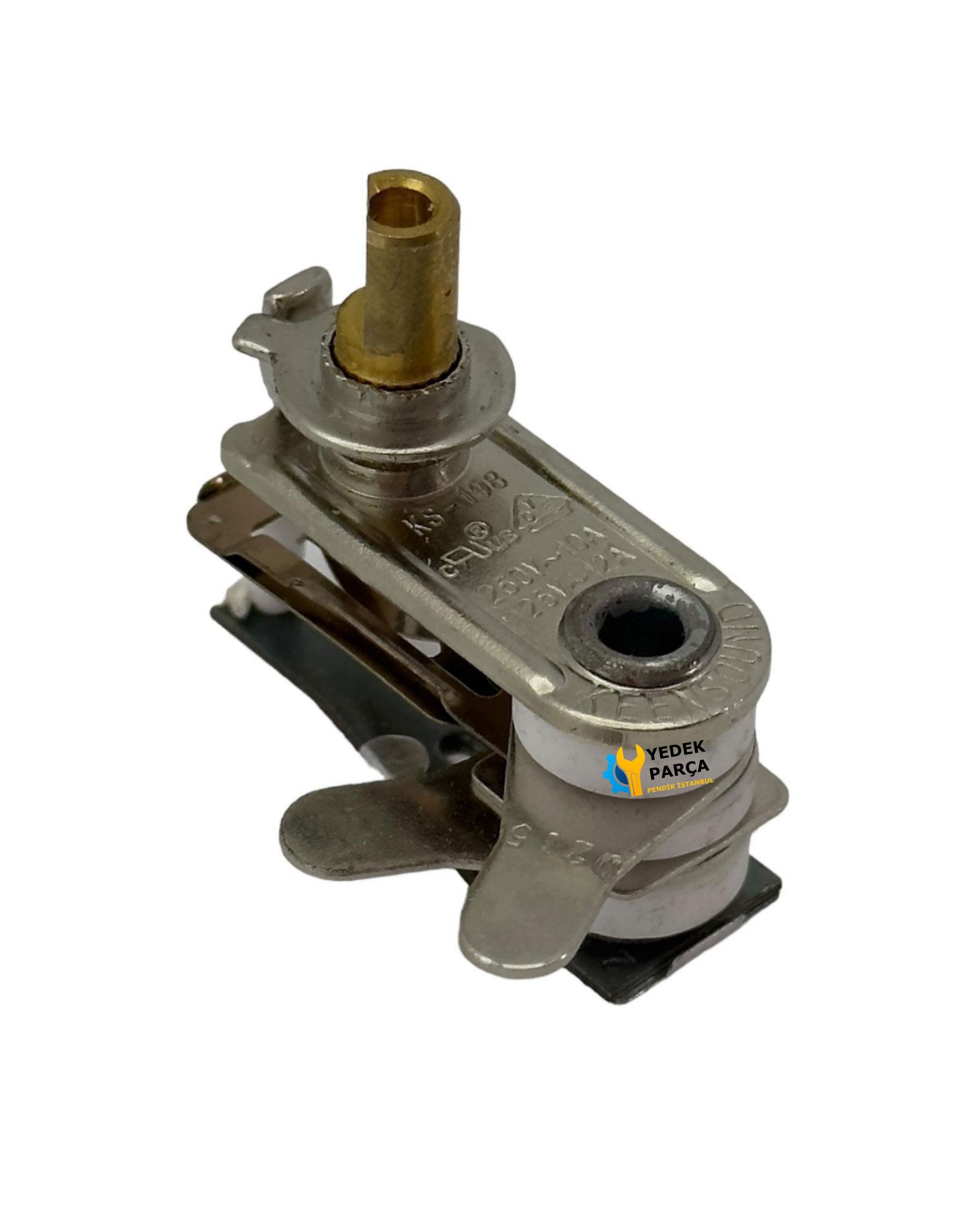 Ütü ve Tost Termostatı 10 Amper 1cm Mil Yan Çıkış