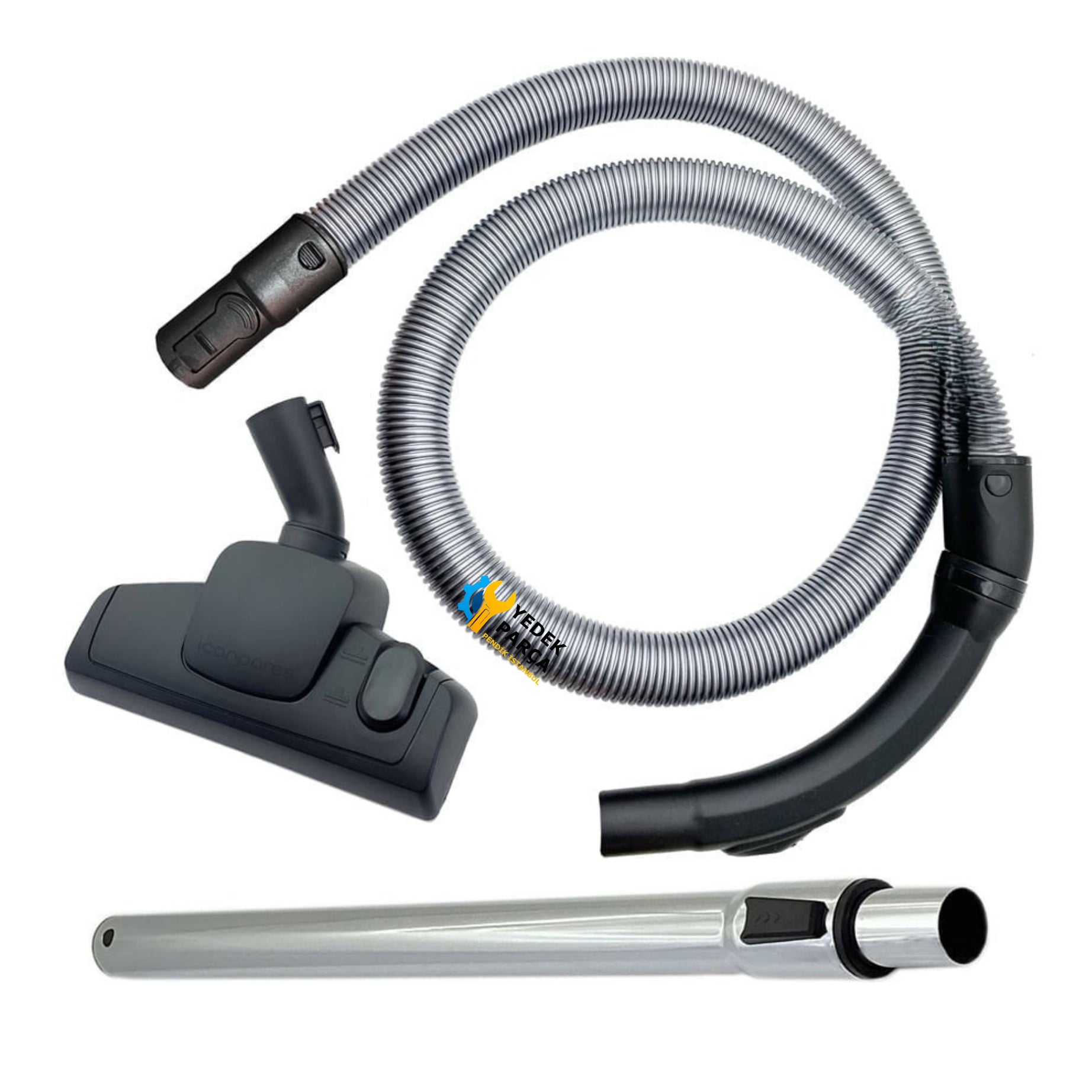 Siemens Uyumlu VS 06B 2410 Süpürge Katlanmaz Dayanıklı Güçlü Hortumu Seti