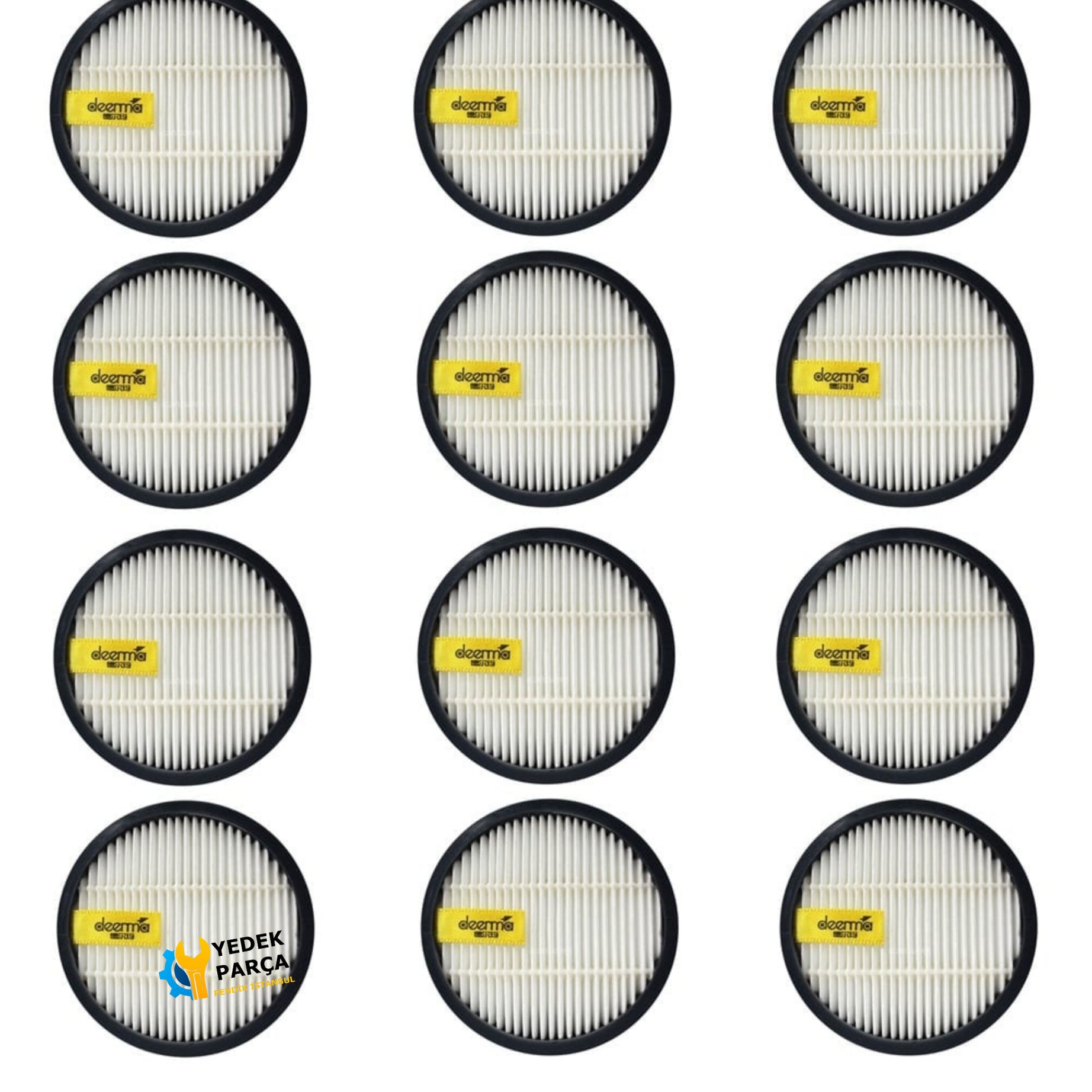 Xiaomi Uyumlu VCMA VC40 Şarjlı Dik Süpürge Hepa Filtre 12 Adet