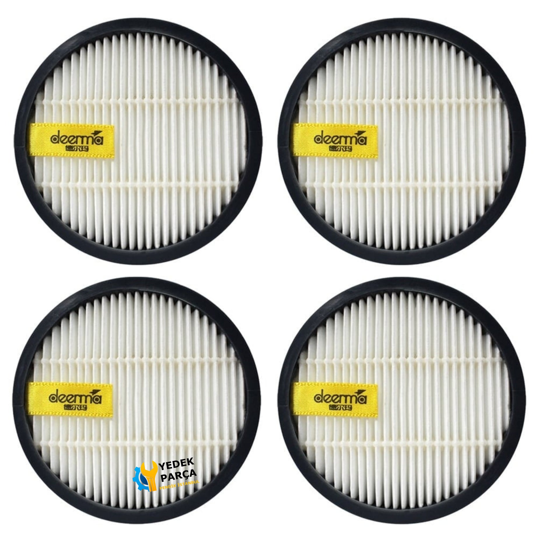 Xiaomi Uyumlu VCMA VC40 Şarjlı Dik Süpürge Hepa Filtre 4 Adet