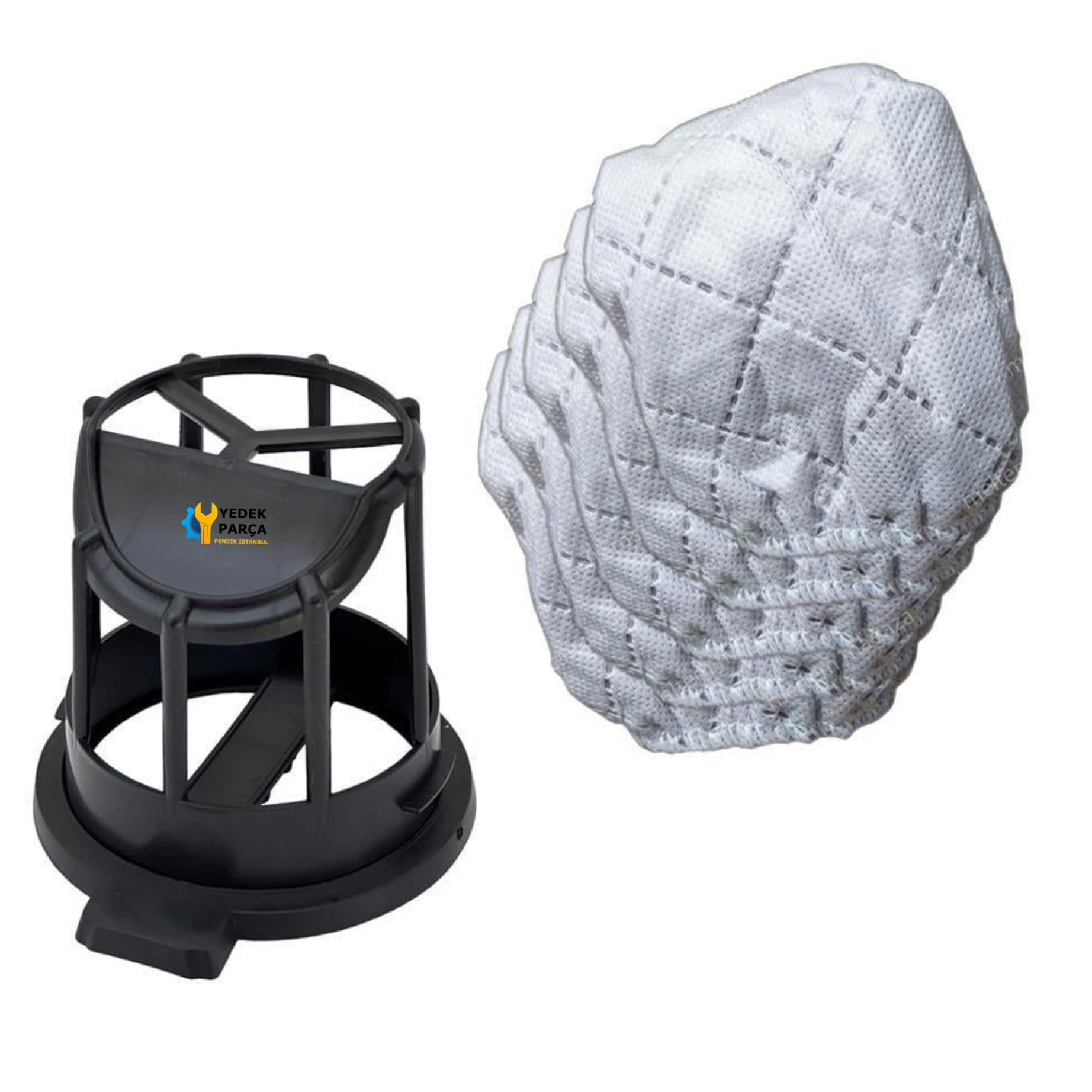 Fantom Uyumlu Carbon DC 500 Süpürge Kafes Filtresi ve 5 Adet Torbası