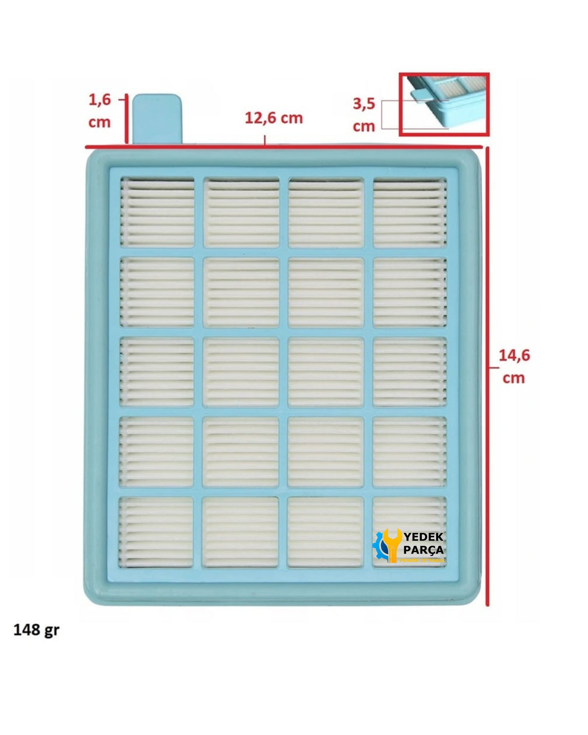 Philips Uyumlu FC 8636 PowerPro Active Süpürge 3 Kutu Filtre Seti