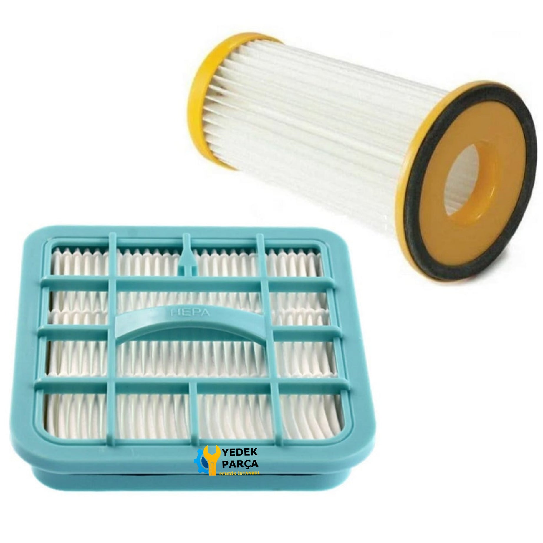 Philips Uyumlu FC 8282 Elektrikli Süpürge Silindirik Filtresi ve Hepa Filtre