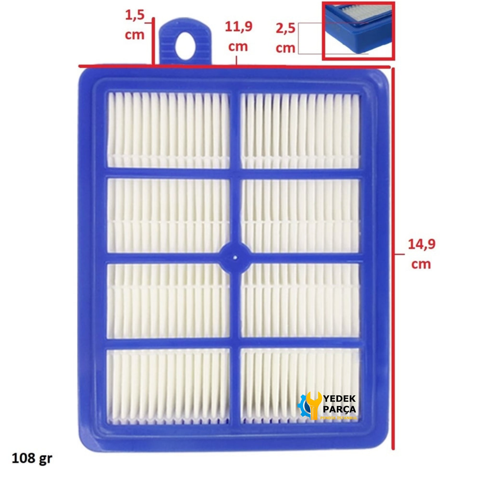 Electrolux Uyumlu UltraFlex Uforigindb Süpürge Hepa Filtresi