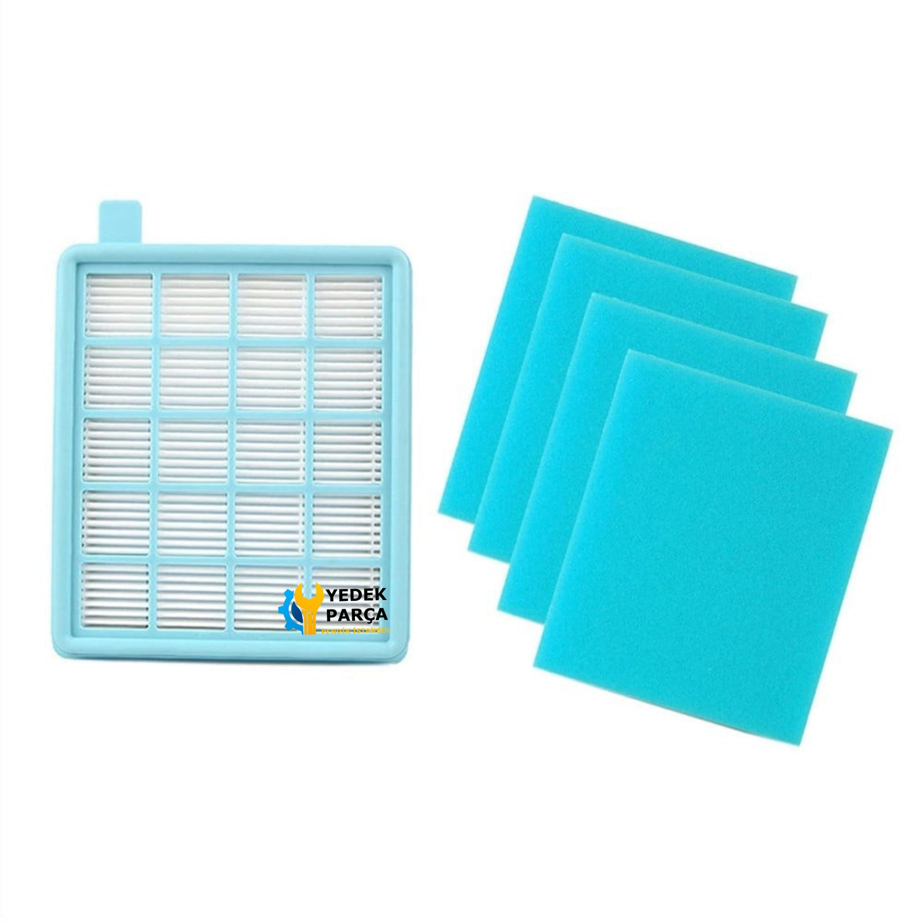 Philips Uyumlu FC 8631 PowerPro Active Hepa Filtresi 4 Adet Sünger