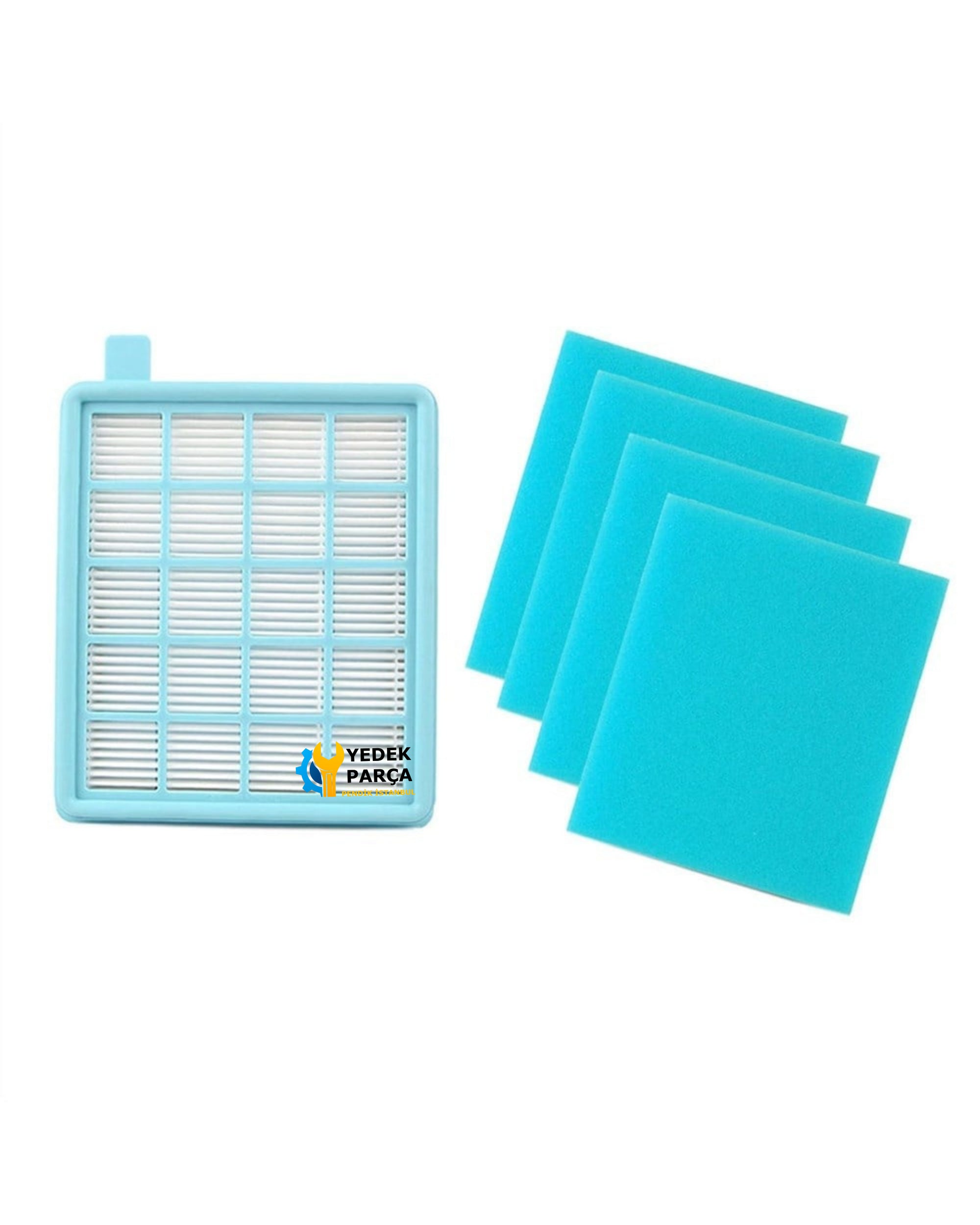 Philips Uyumlu FC 8672 PowerPro Active Hepa Filtresi 4 Adet Sünger