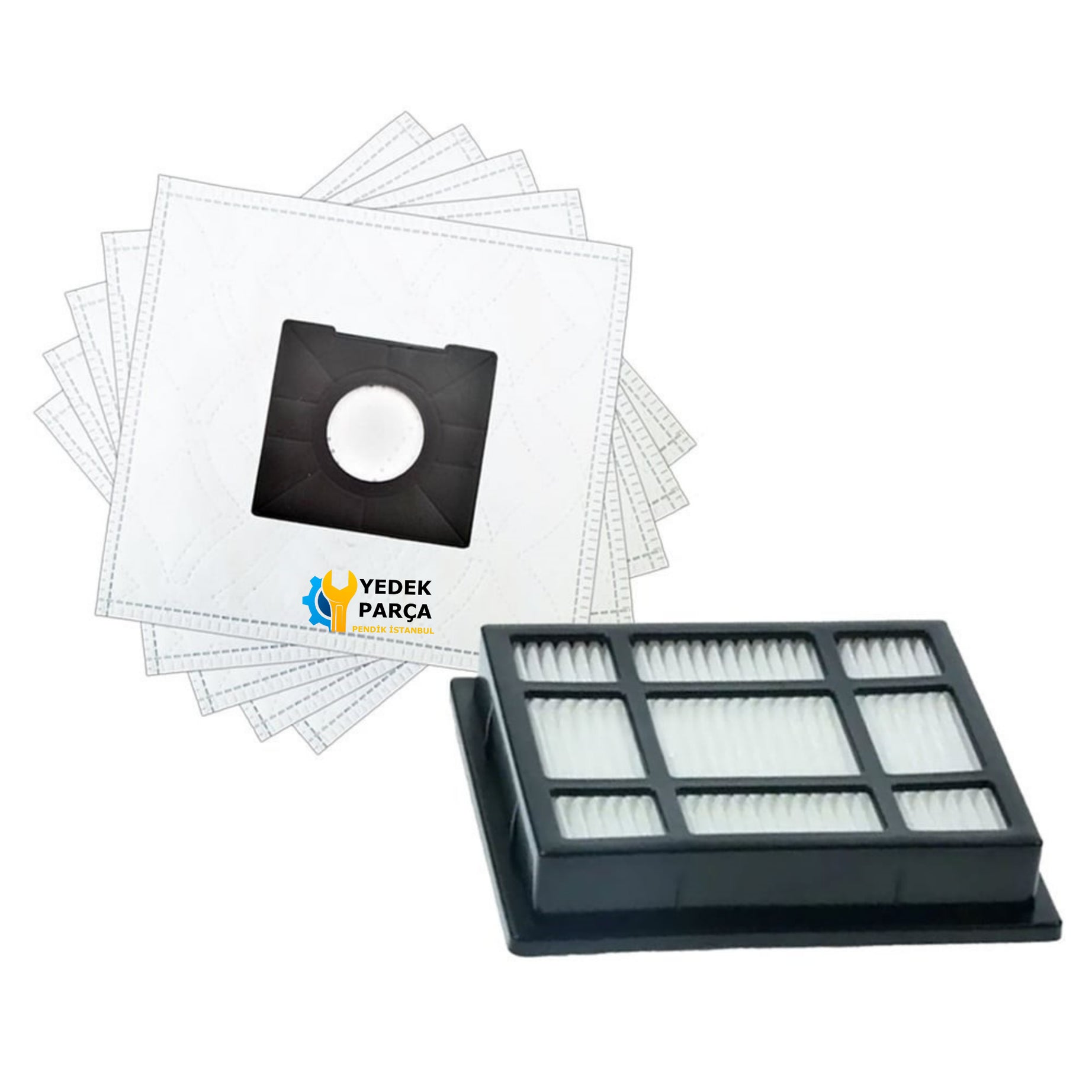 Nilfisk Uyumlu Coupe Neo Energy Elektrikli Süpürge Hepa Filtre ve Toz torbası 5 ADET