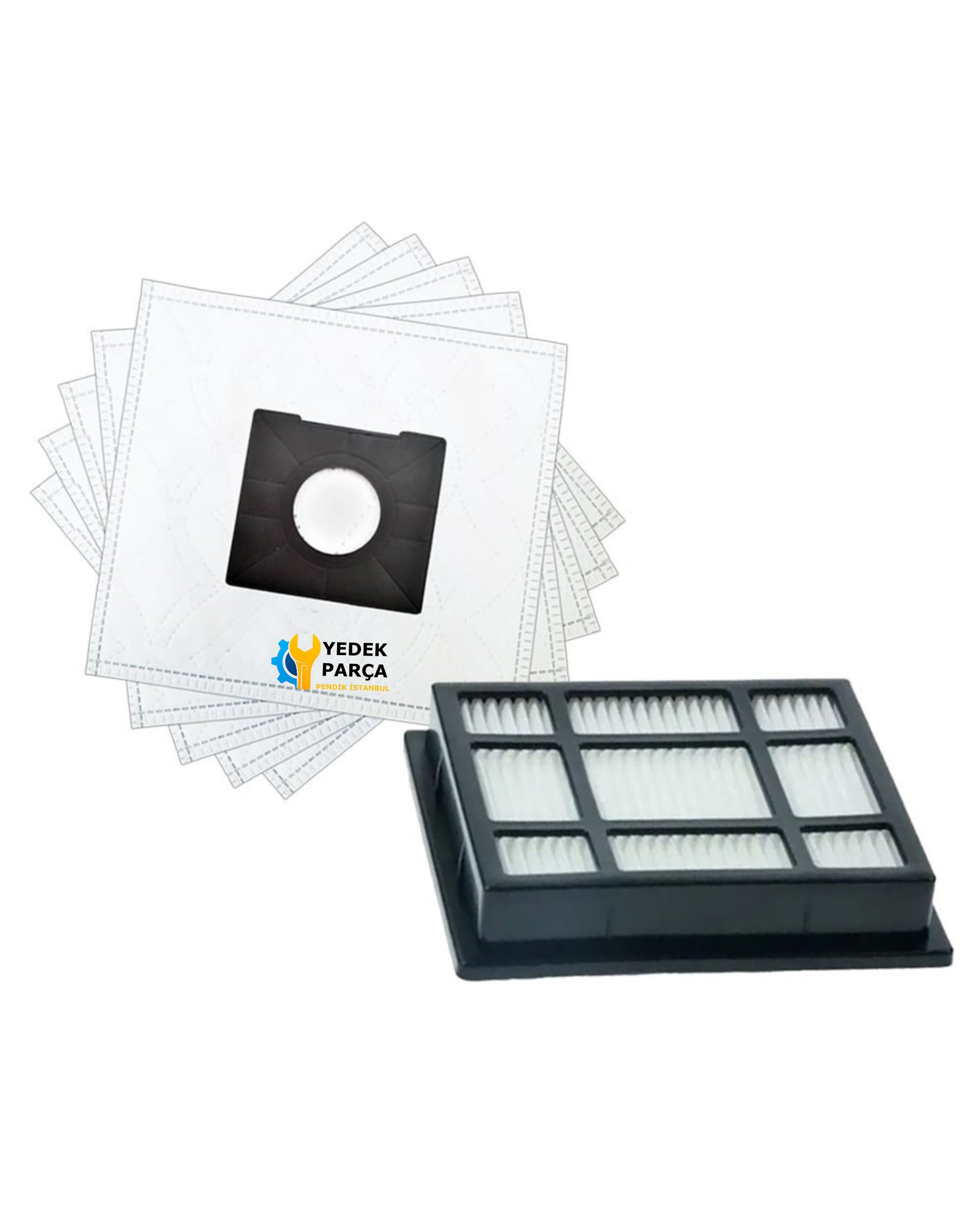 Nilfisk Uyumlu Coupe Neo Energy Elektrikli Süpürge Hepa Filtre ve Toz torbası 5 ADET