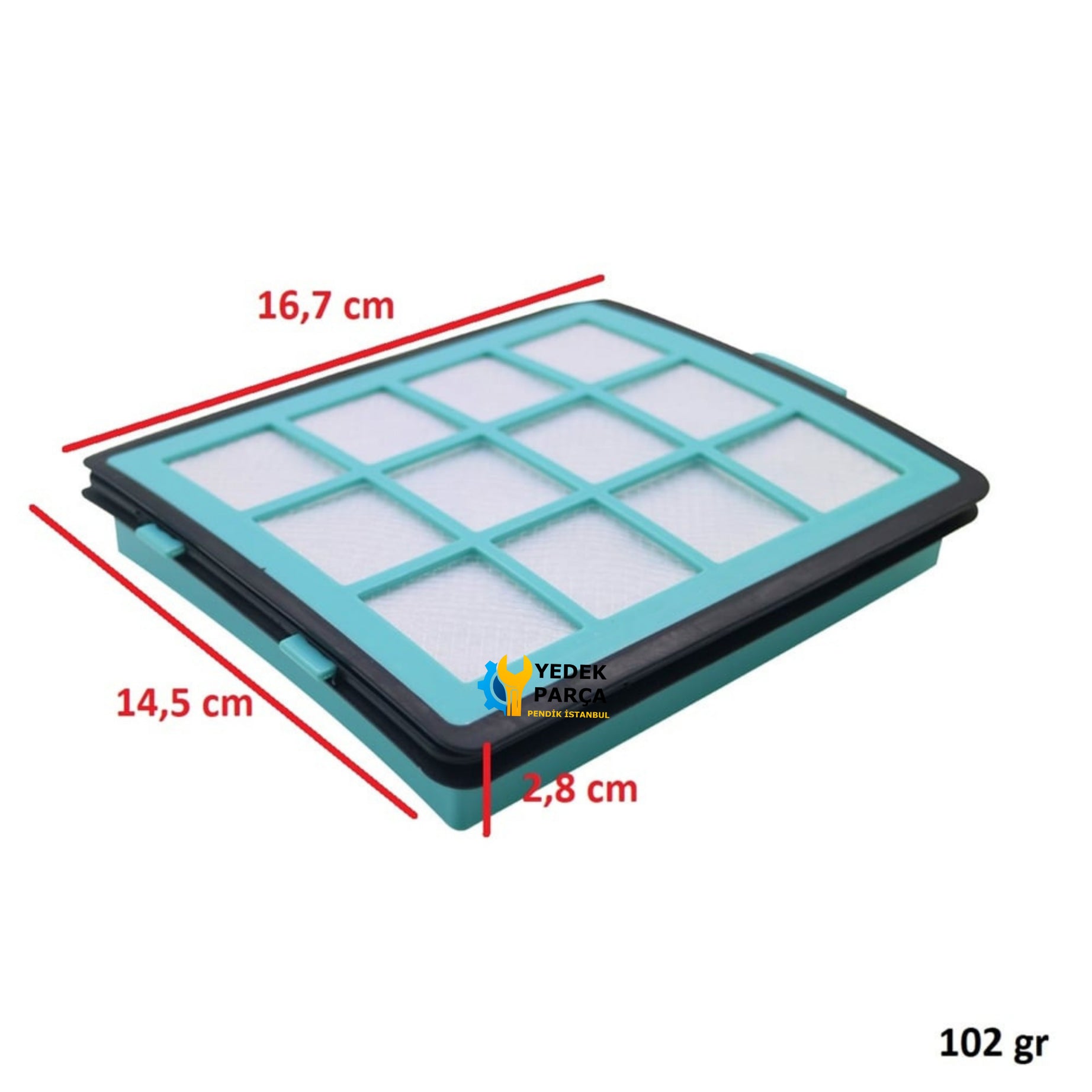 Philips Uyumlu FC 8764 PowerPro Süpürge Ön Filtre ve Hepa Filtre