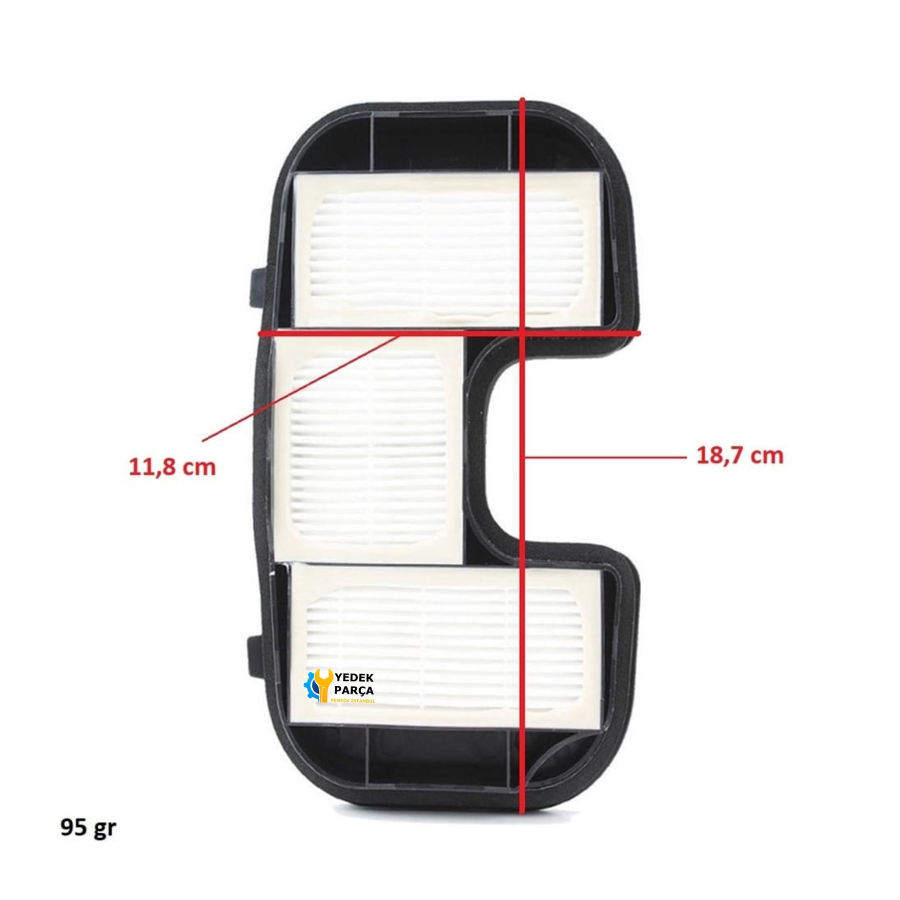 Fakir Uyumlu Veyron Turbo Öko Süpürge Çıkış Hepa Filtresi