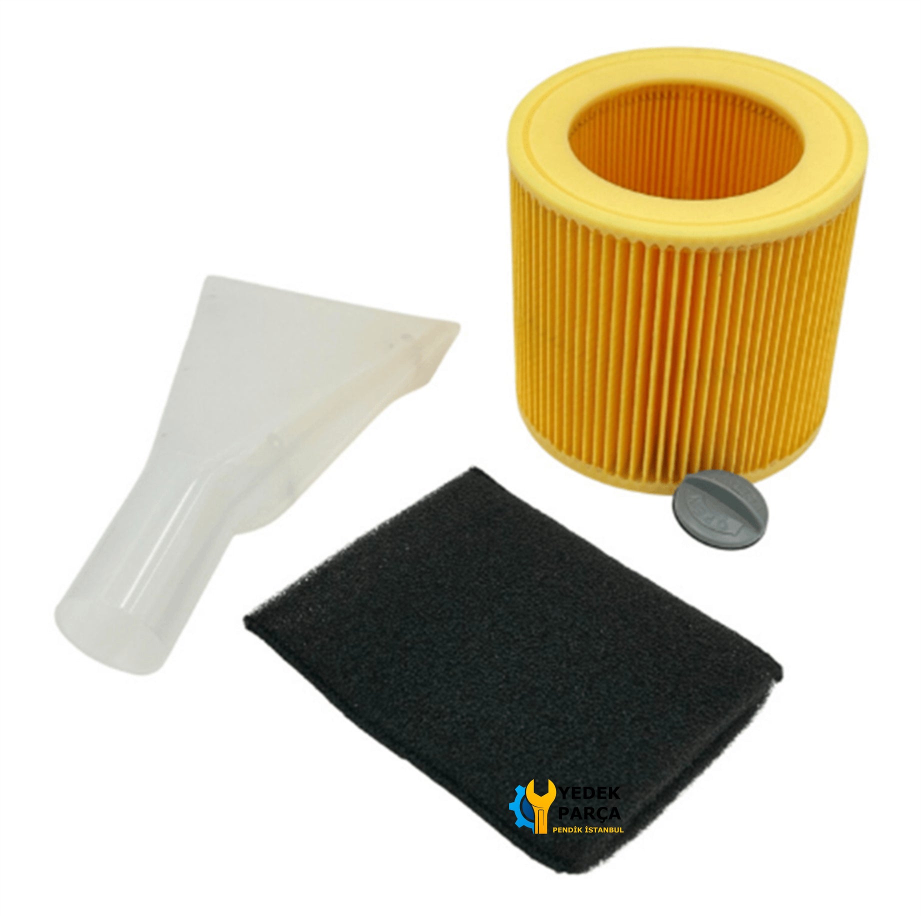 Karcher Uyumlu A 2024 PT Süpürge Silindirik Filtre ve Emici Seti