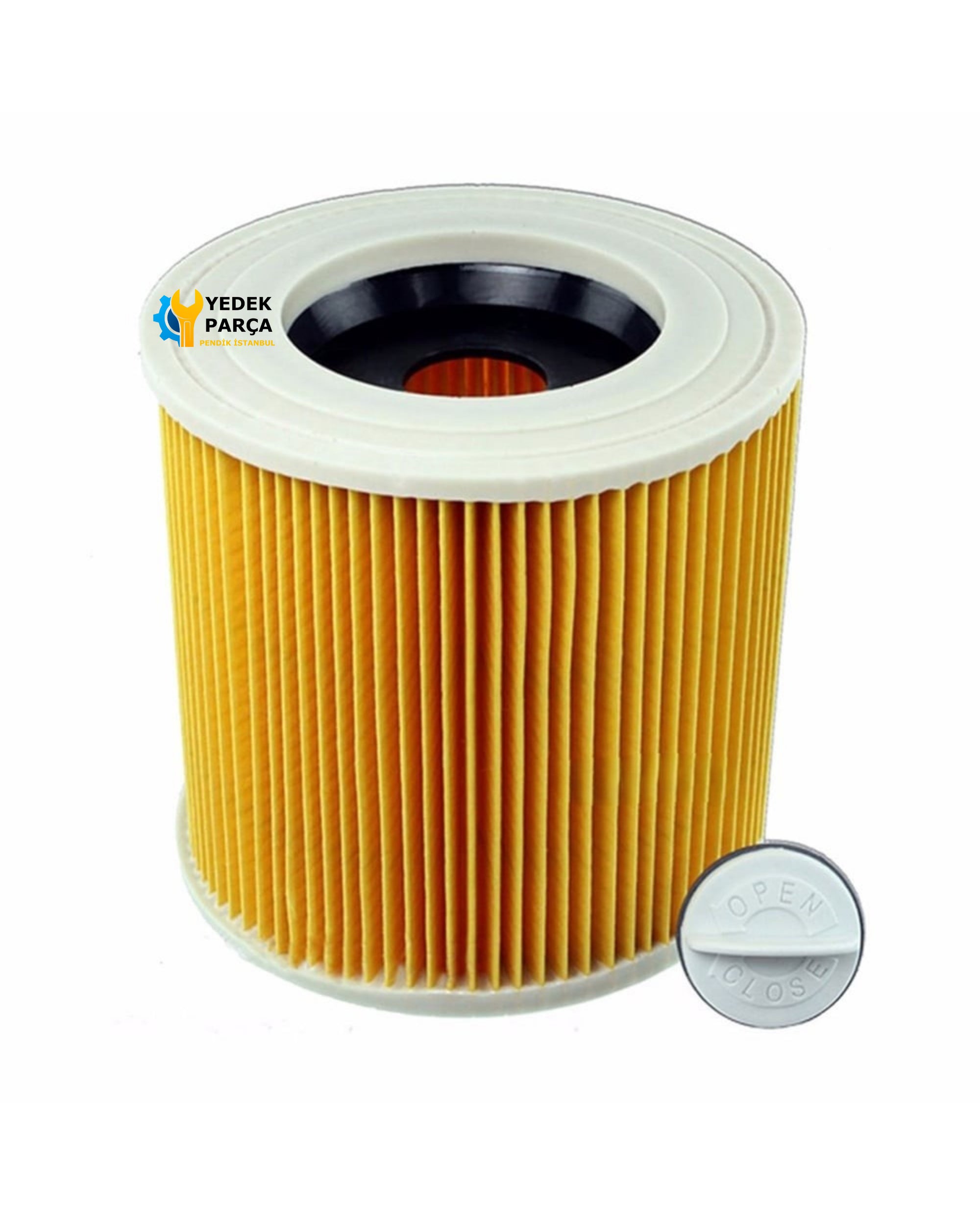 Karcher Uyumlu NT 27/1 Me Süpürge Silindirik Filtre ve Emici Seti