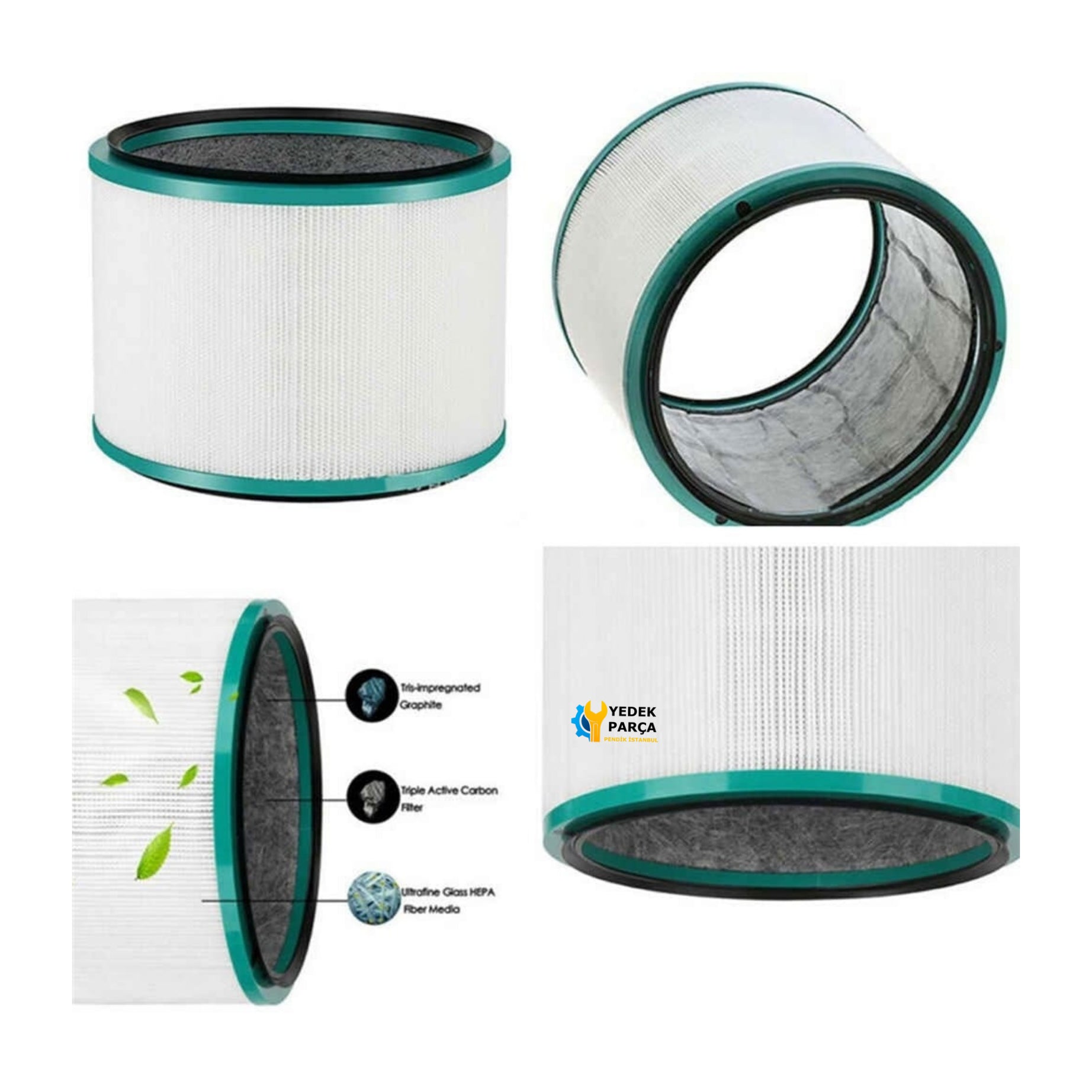 Dyson Uyumlu DP03 Hava Temizleyici Silindirik Hepa Filtre