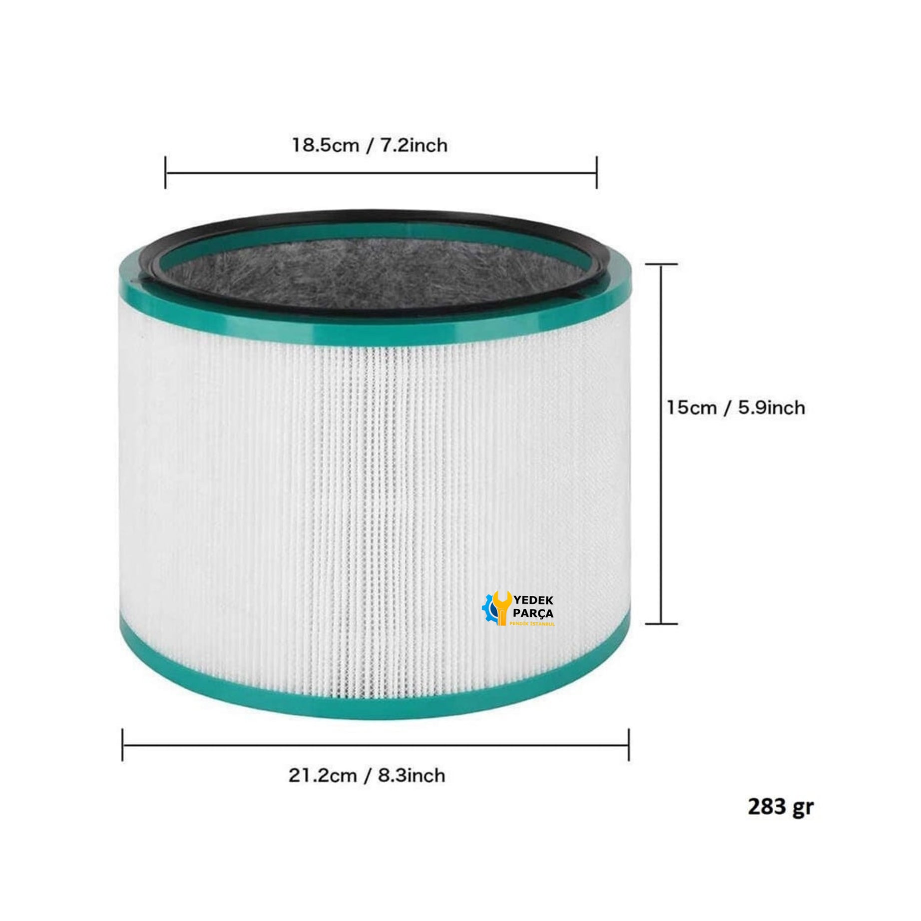 Dyson Uyumlu HP02 Hava Temizleyici Silindirik Hepa Filtre