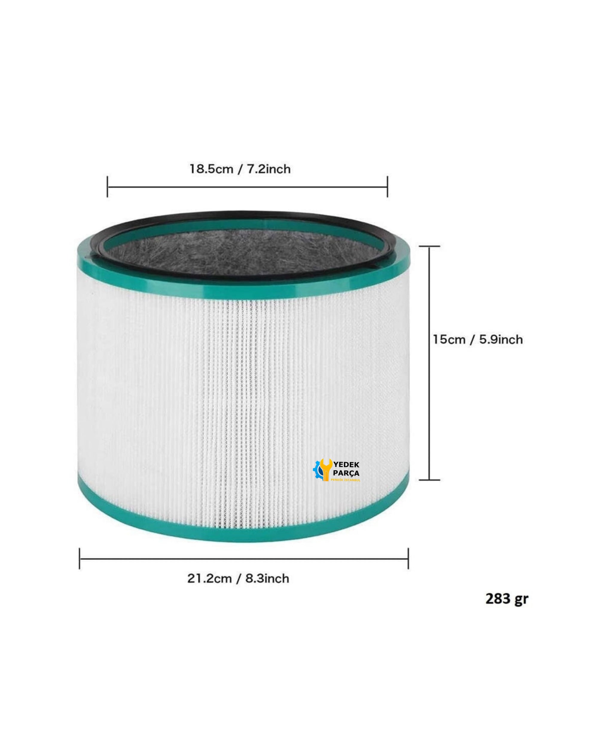 Dyson Uyumlu HP02 Hava Temizleyici Silindirik Hepa Filtre