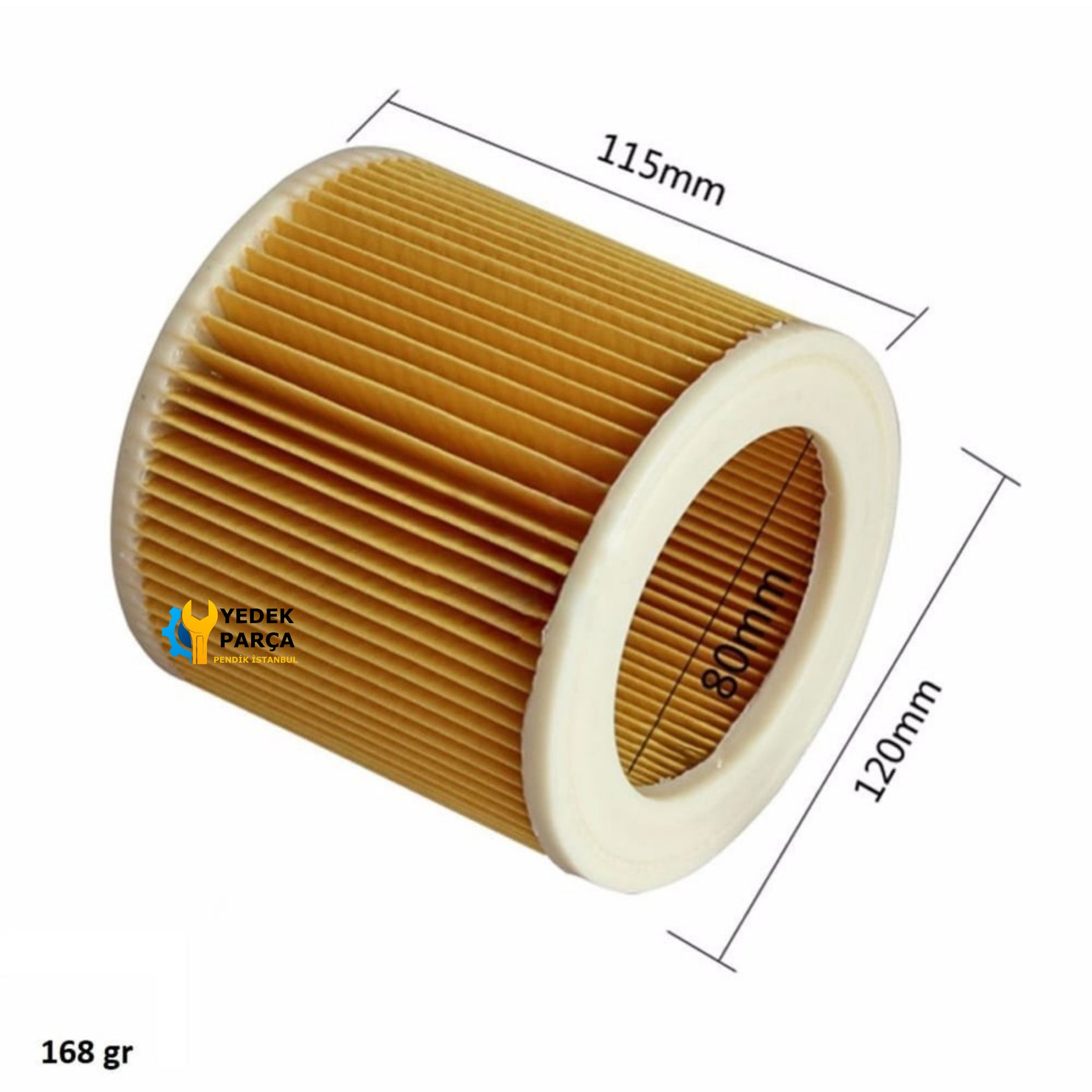 Karcher Uyumlu 6.414-552.0 Süpürge Silindirik Filtre