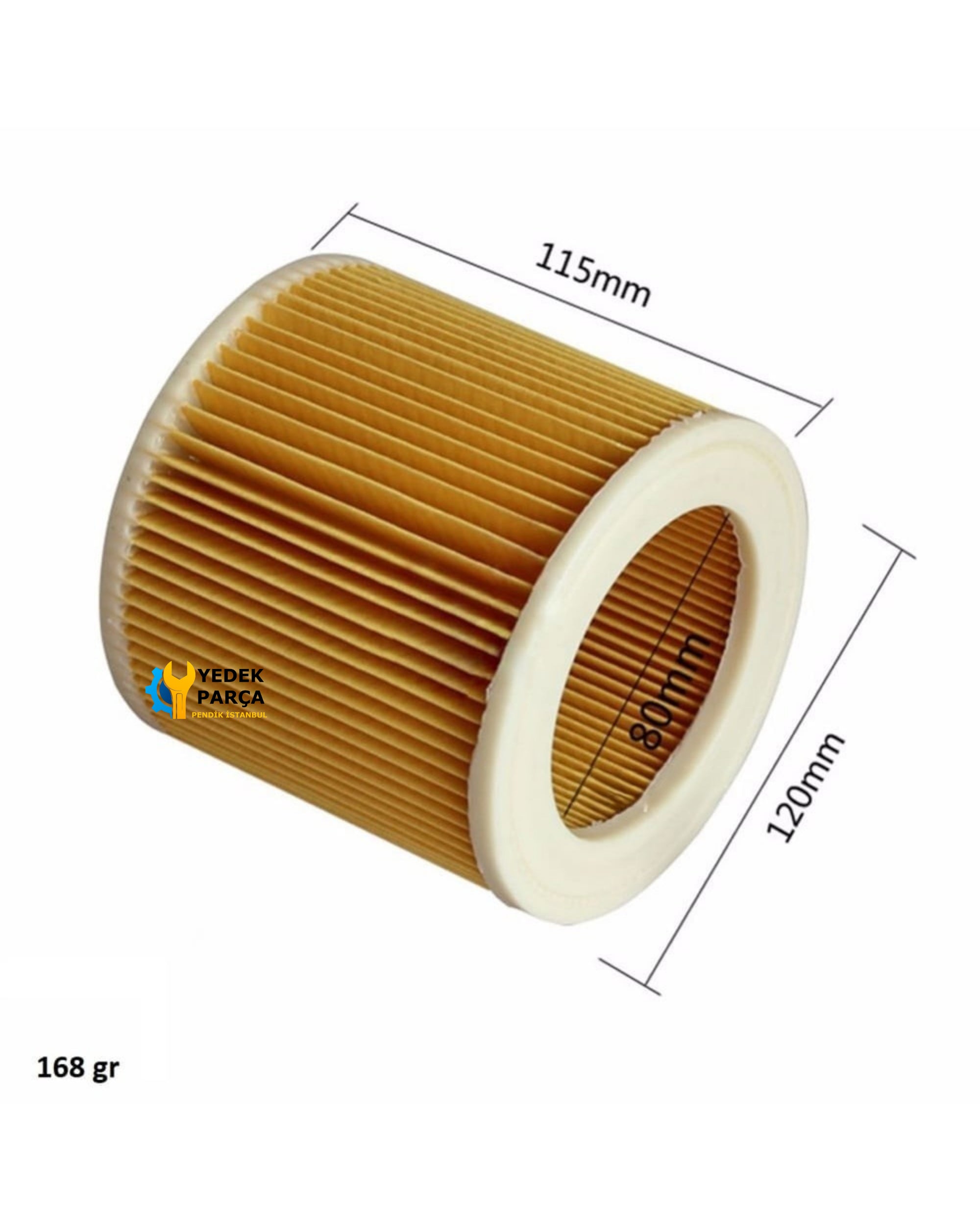 Karcher Uyumlu 6.414-552.0 Süpürge Silindirik Filtre