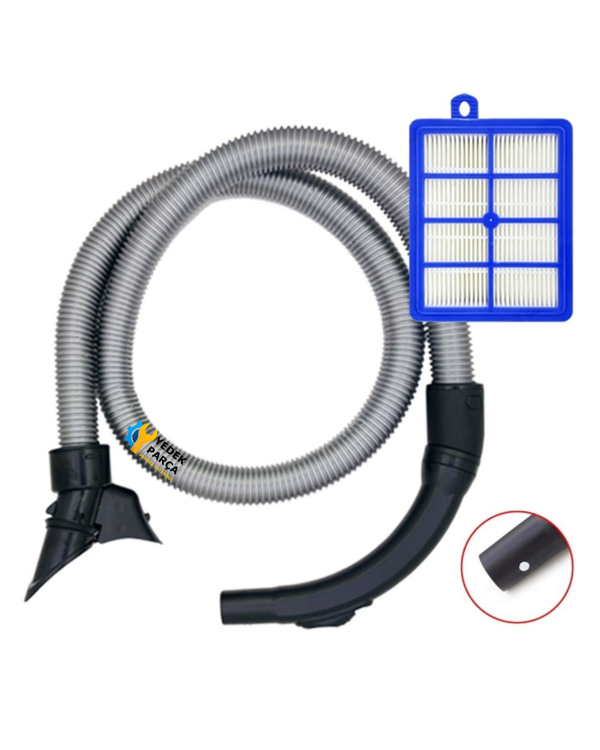 Philips Uyumlu FC 9225 Marathon Süpürge Emiş Hortumu ve Hepa Filtresi