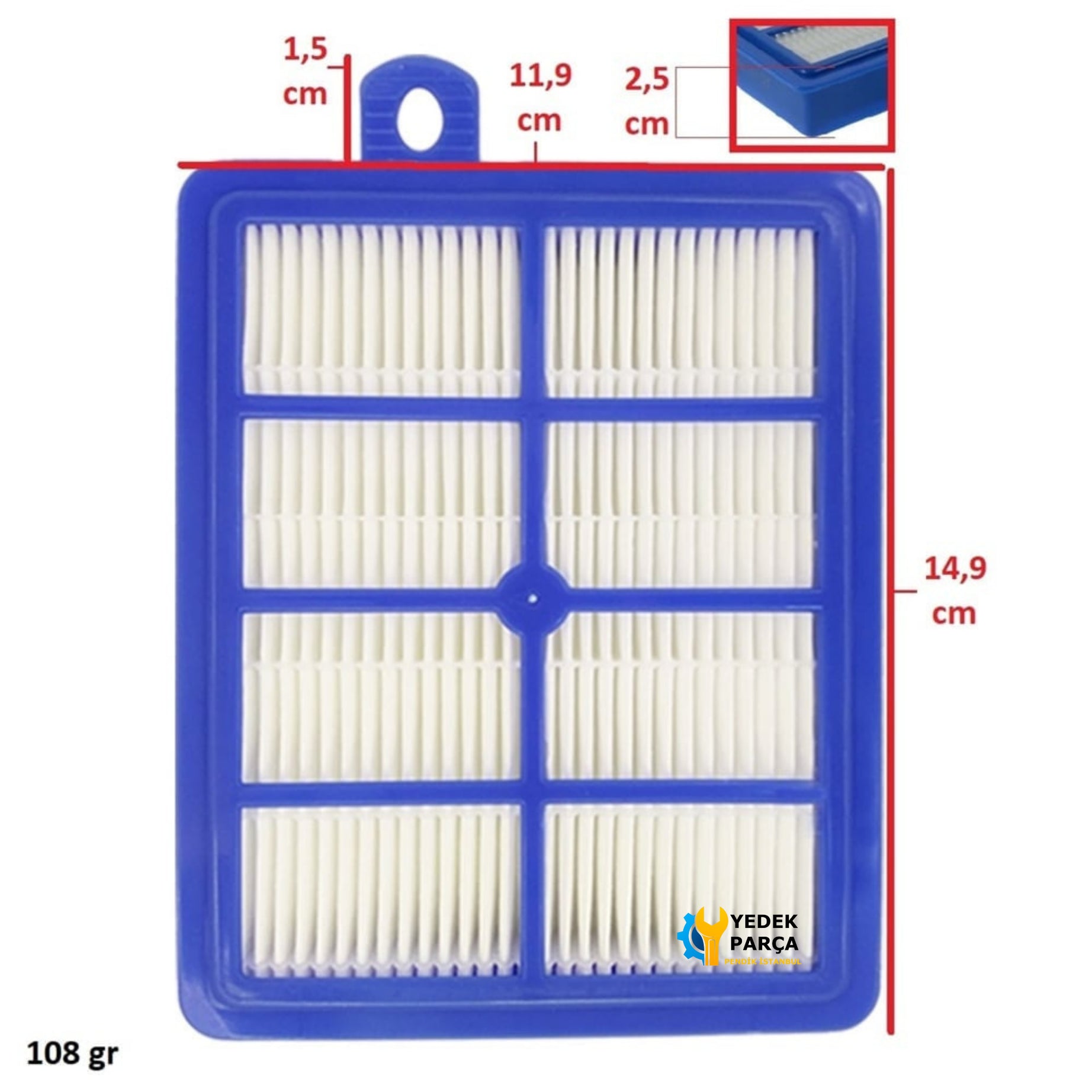 Philips Uyumlu FC 9225 Marathon Süpürge Emiş Hortumu ve Hepa Filtresi