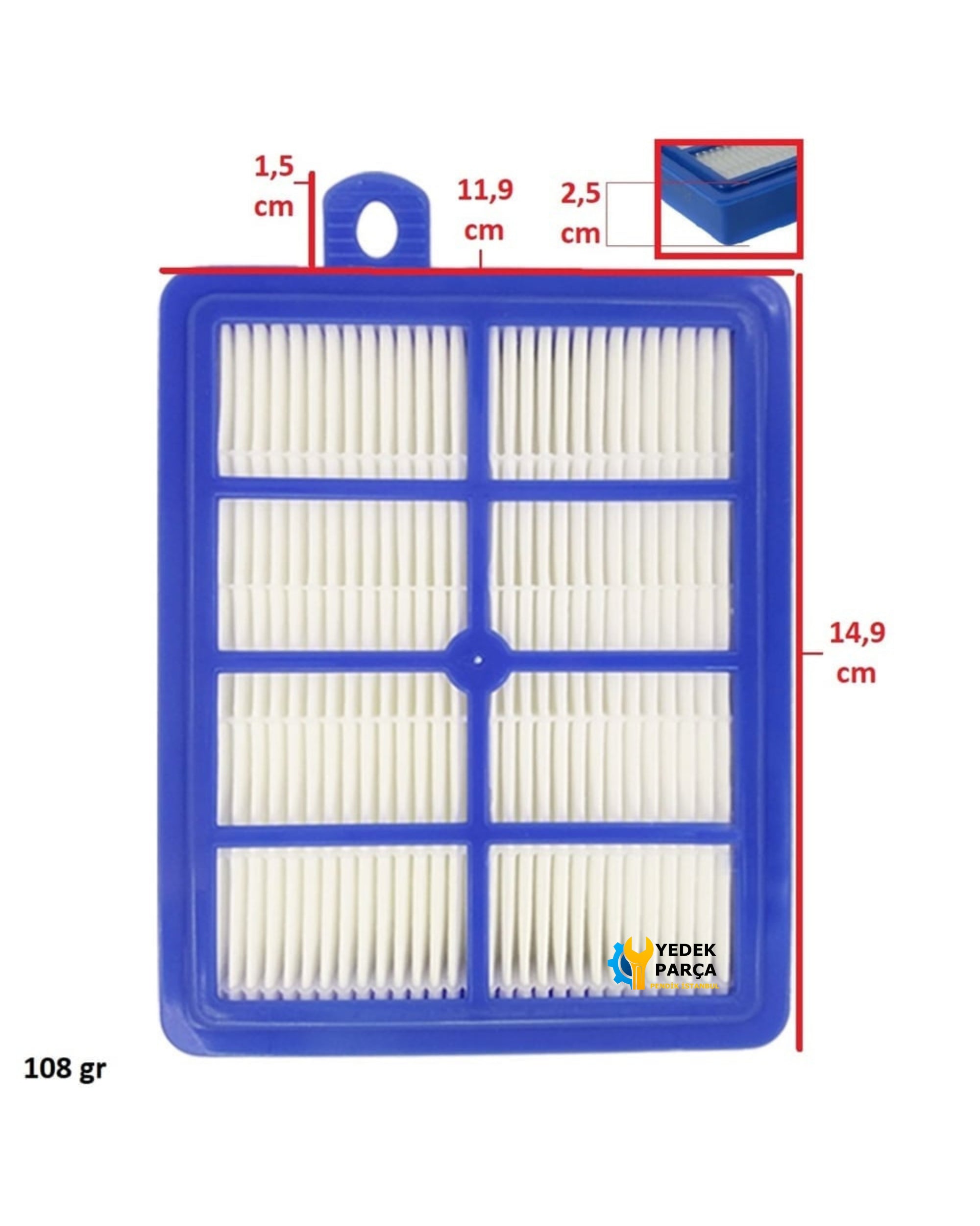 Philips Uyumlu FC 9225 Marathon Süpürge Emiş Hortumu ve Hepa Filtresi