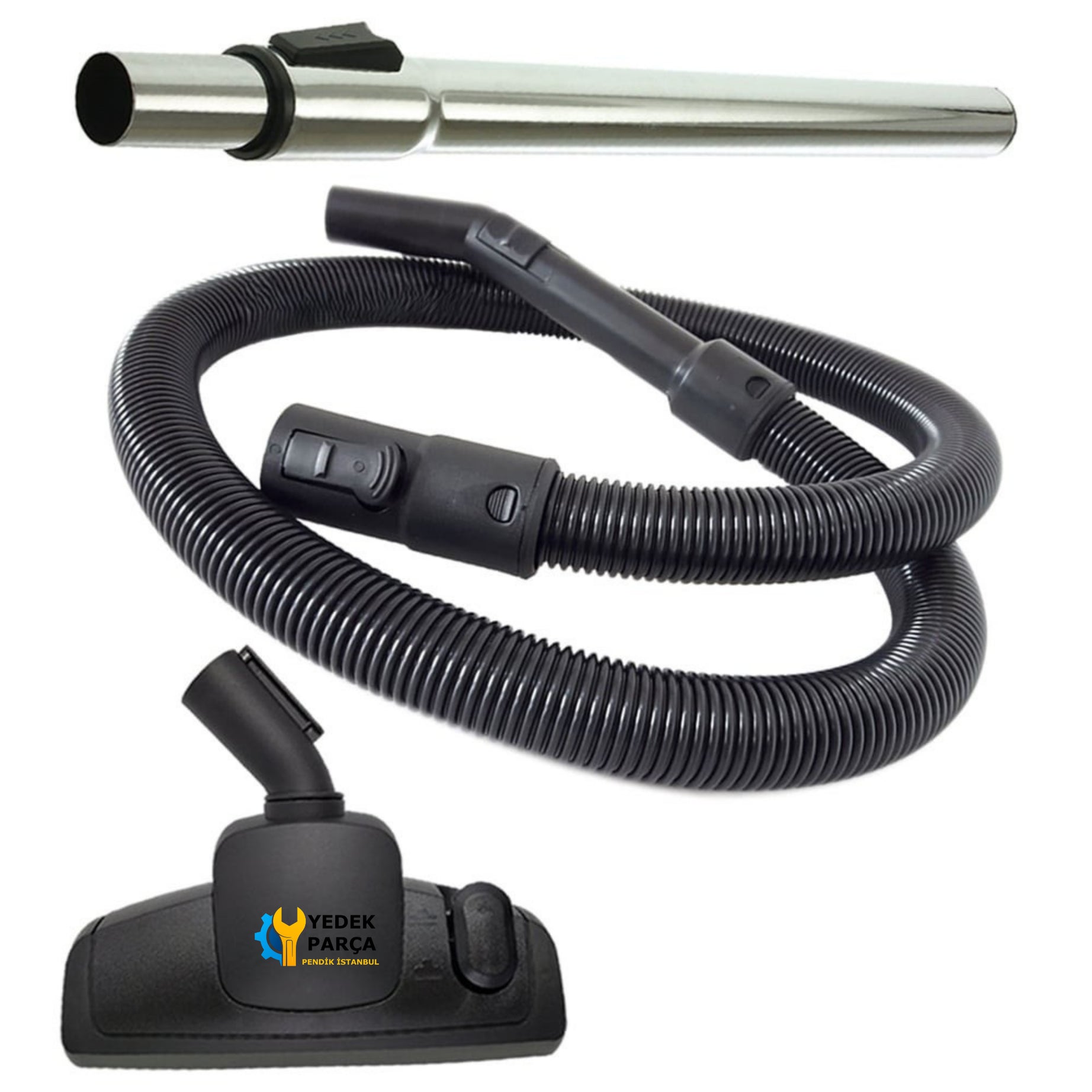 Siemens Uyumlu VS 04G 2301 Elektrikli Süpürge Hortumu Emici Yer Başlığı Teleskopik Boru