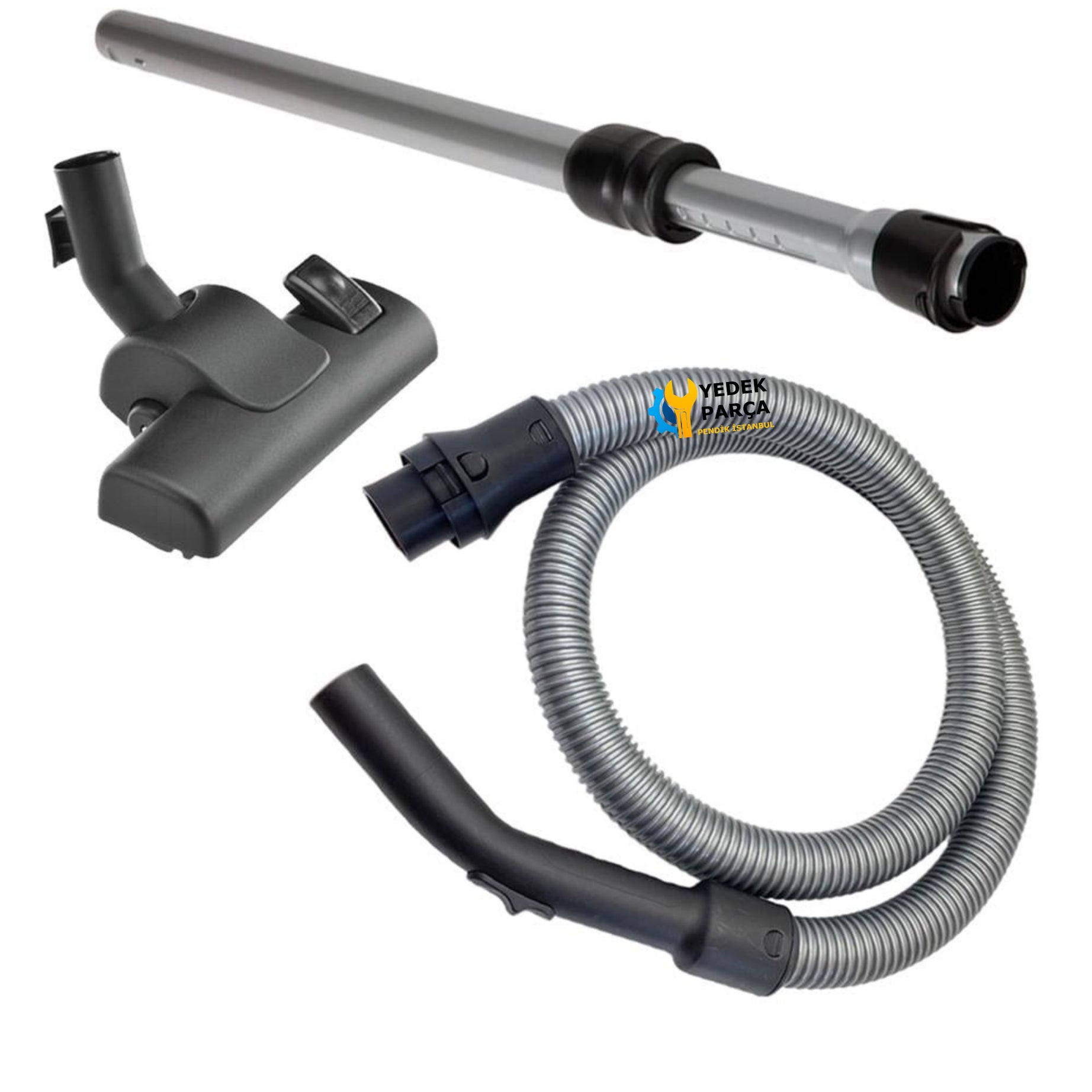 Bosch Uyumlu BSG 82222 Ergomaxx'x Elektrikli Süpürge Hortum Emici Yer Başlık Teleskopik Borusu