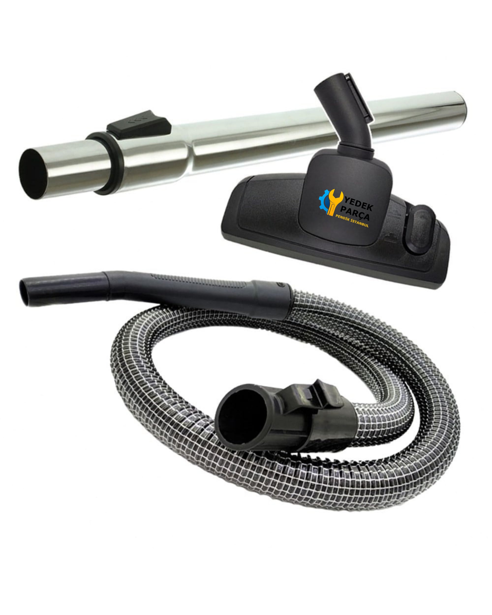 Fakir Uyumlu C 220 Elektrikli Süpürge Çelik Hortum Emici Yer Başlığı Teleskopik Boru