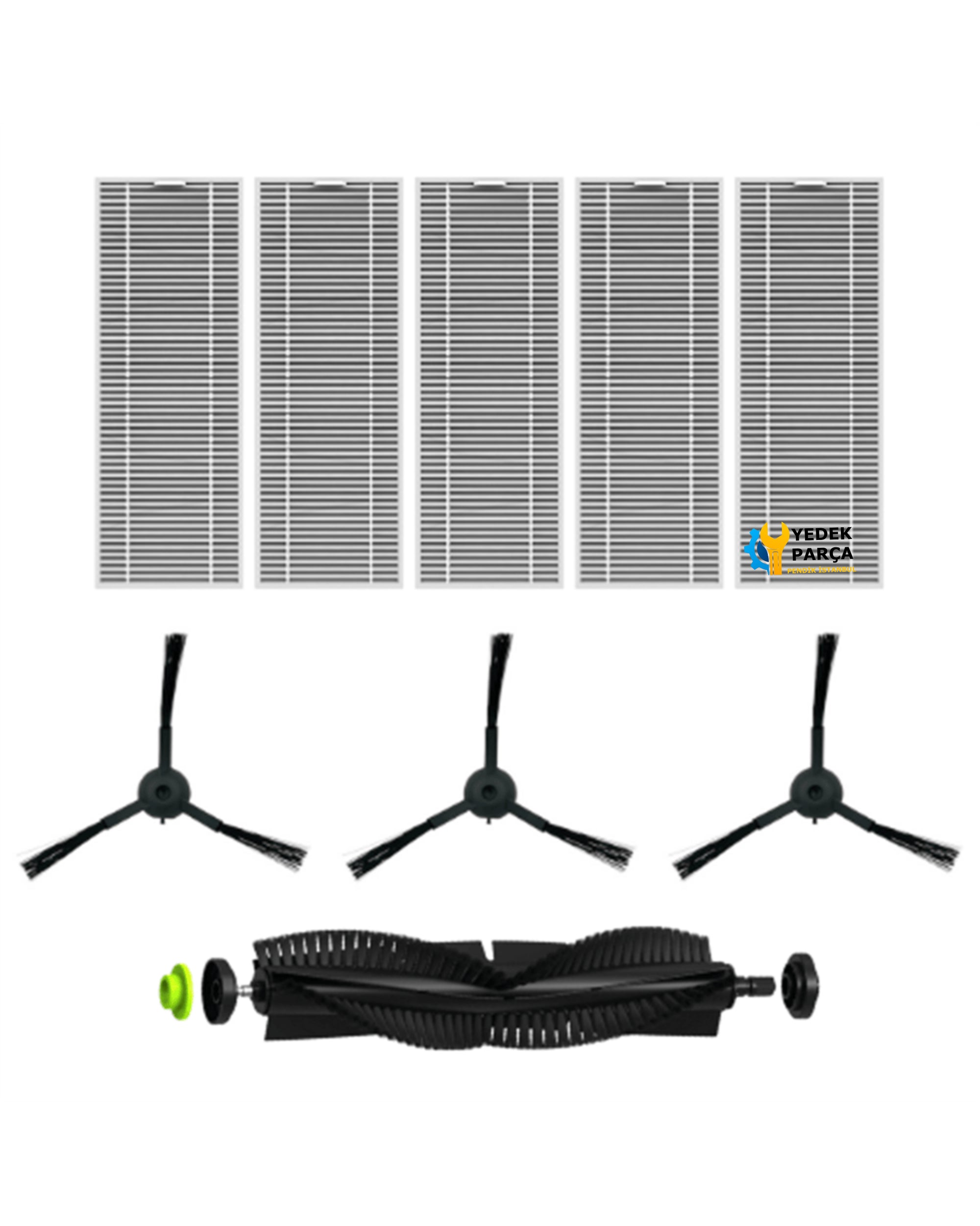 360 Uyumlu S10 Robot Süpürge Yan Fırçası 5 Adet