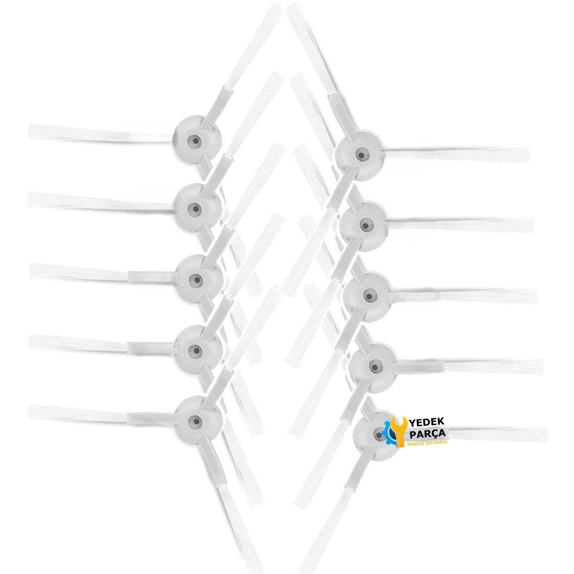 Xiaomi Uyumlu Mijia G1 MJSTG1 Robot Süpürge Yan Fırça 10 Adet