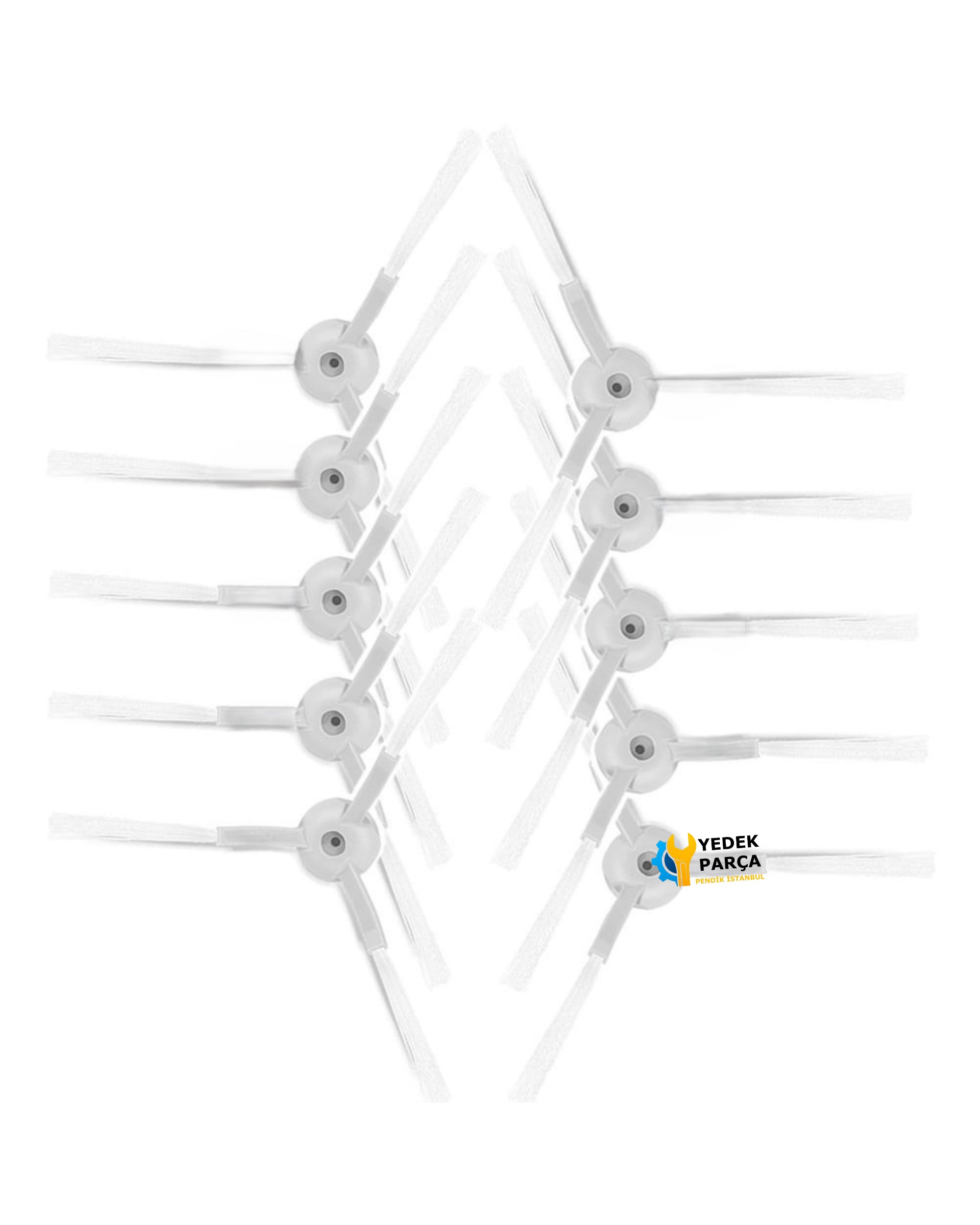 Xiaomi Uyumlu Mijia G1 MJSTG1 Robot Süpürge Yan Fırça 10 Adet