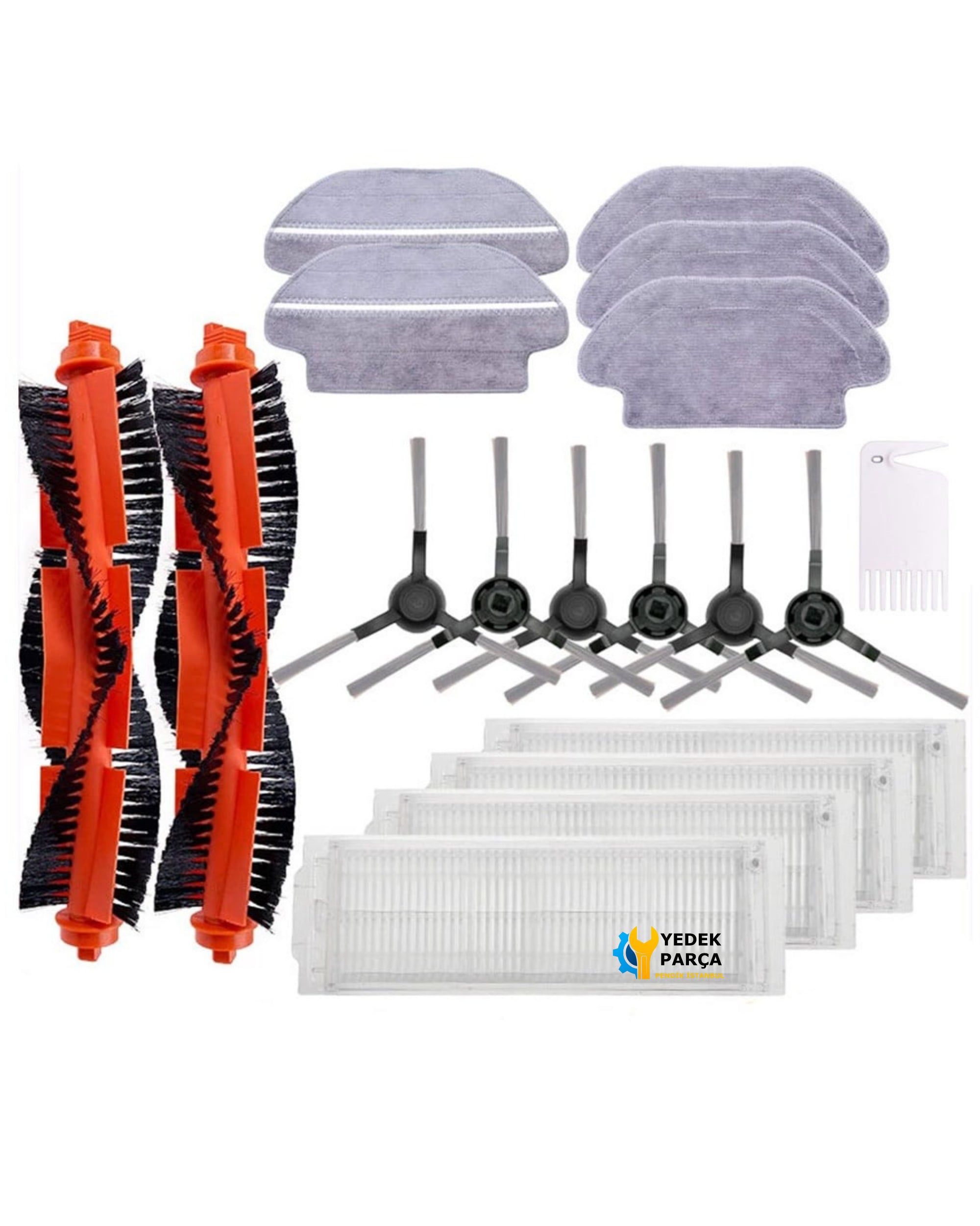 Viomi Uyumlu MijiaSTYJ02YMV2 Pro V3 SE Vacuum Cleaner Robot Süpürge Yenileme Seti