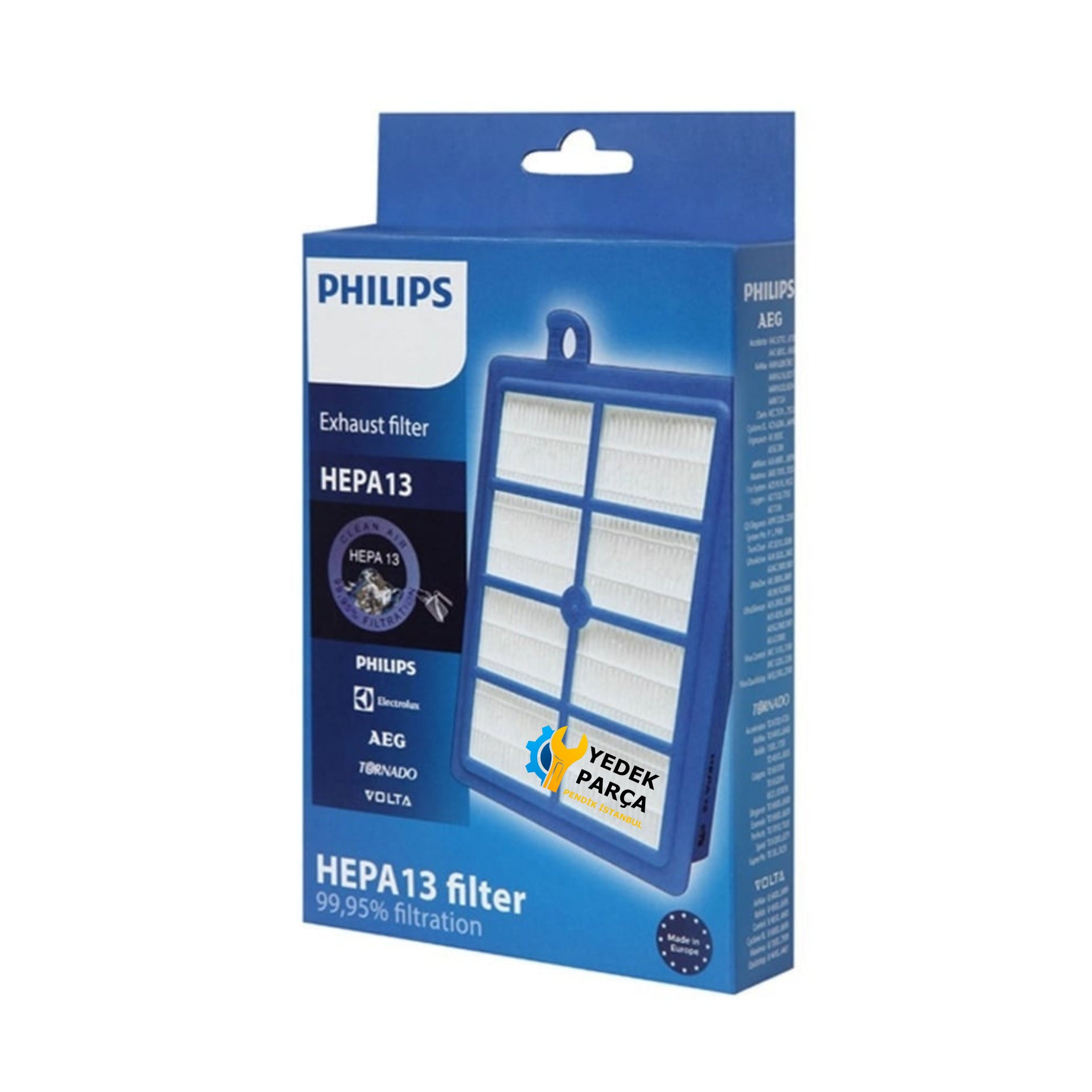 Philips Uyumlu XB 9154 Marathon Ultimate Süpürge Çelik Boru Kutulu Hepa Filtre