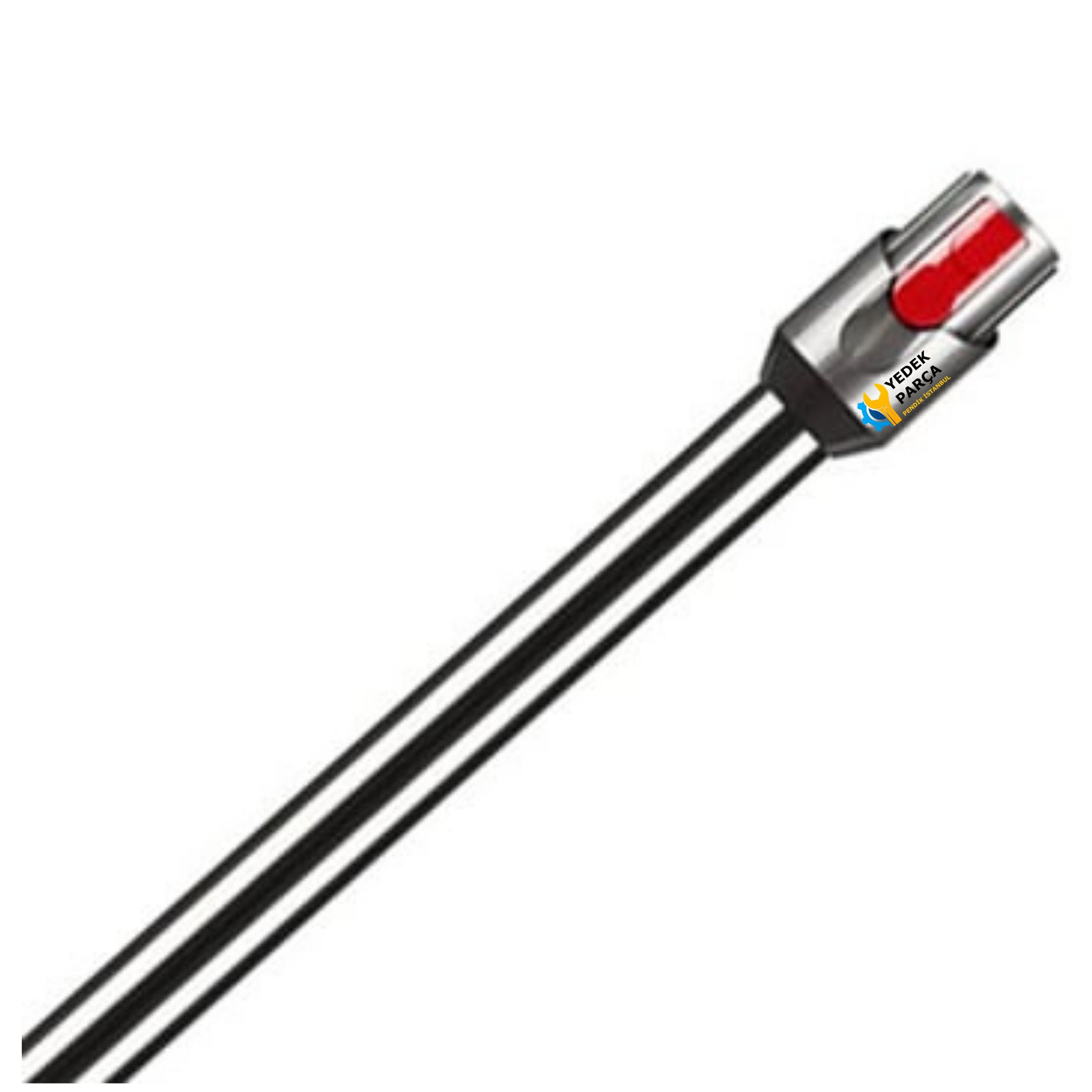 Dyson Uyumlu V12 Detect Dik Süpürge Borusu Siyah - Alüminyum