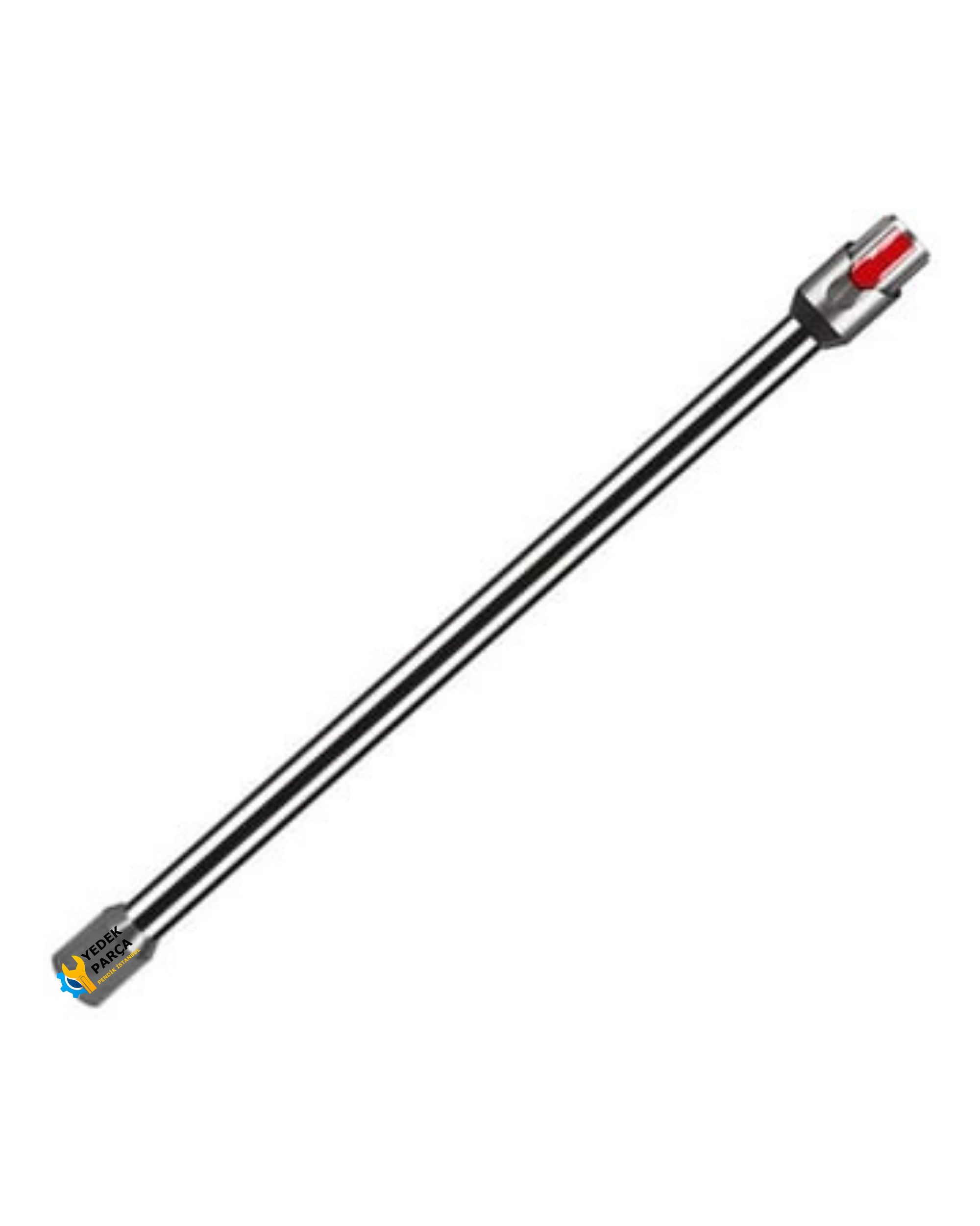 Dyson Uyumlu V12 Detect Dik Süpürge Borusu Siyah - Alüminyum