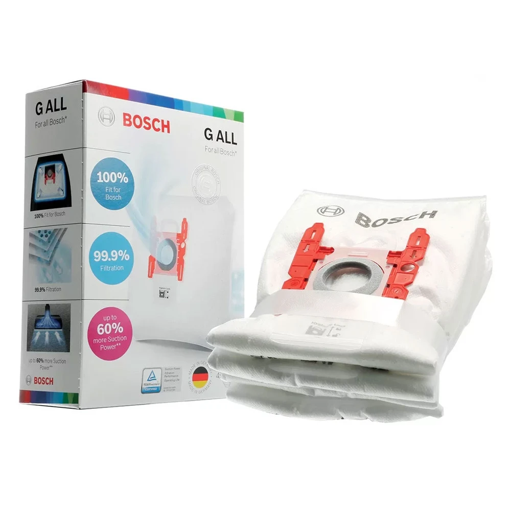 Bosch Uyumlu Typ F Elektrikli Süpürge G ALL Kutulu 4 Adet Toz Torbası