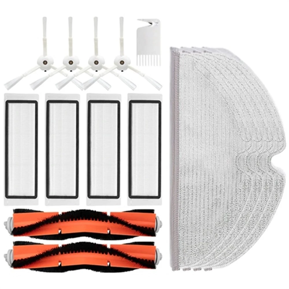 Xiaomi için Robot Süpürge Aksesuar Set 15 Parça Mi Robot S50 S51 S52 S55 S5 Max S6